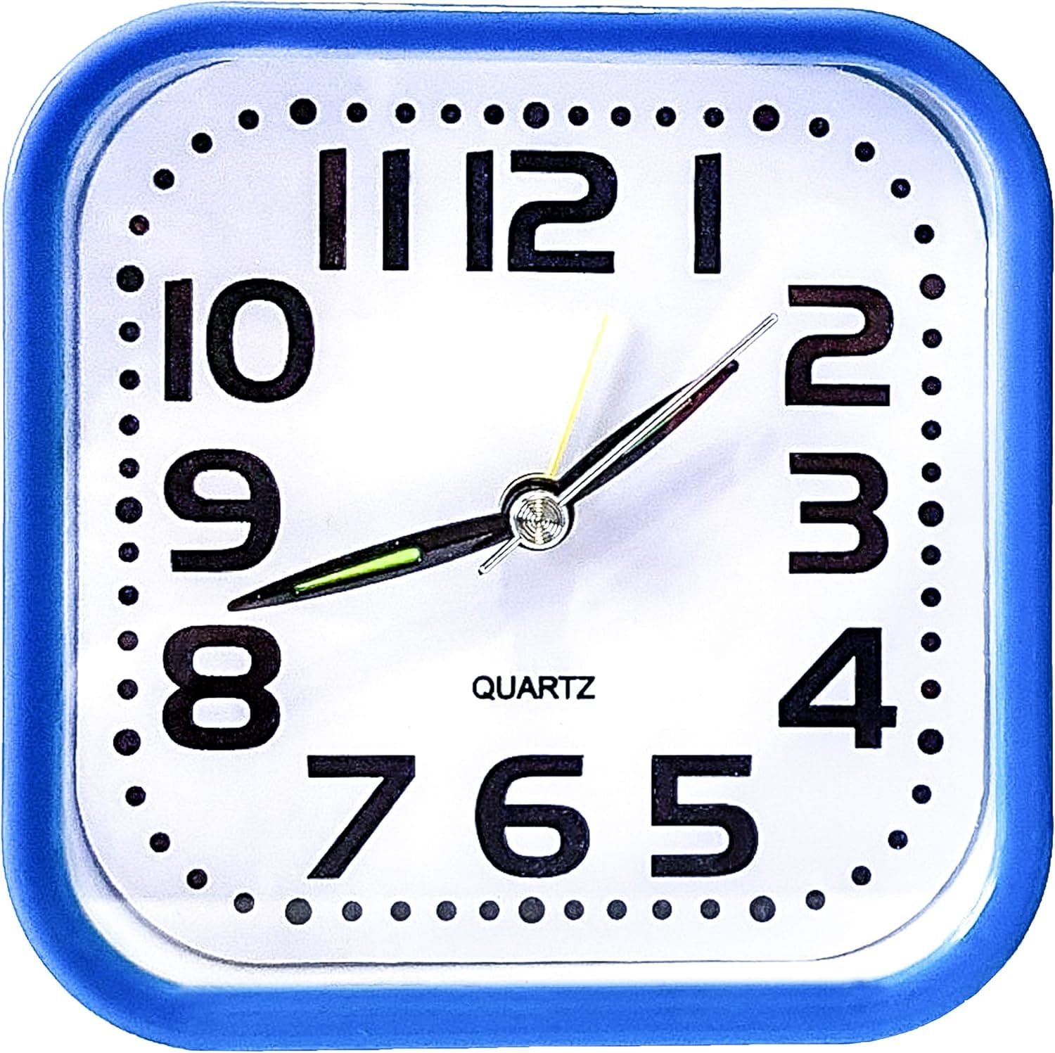 Maktoys Alarm Clock Mechanical Desk Clock, time Display Arrow (Blue)