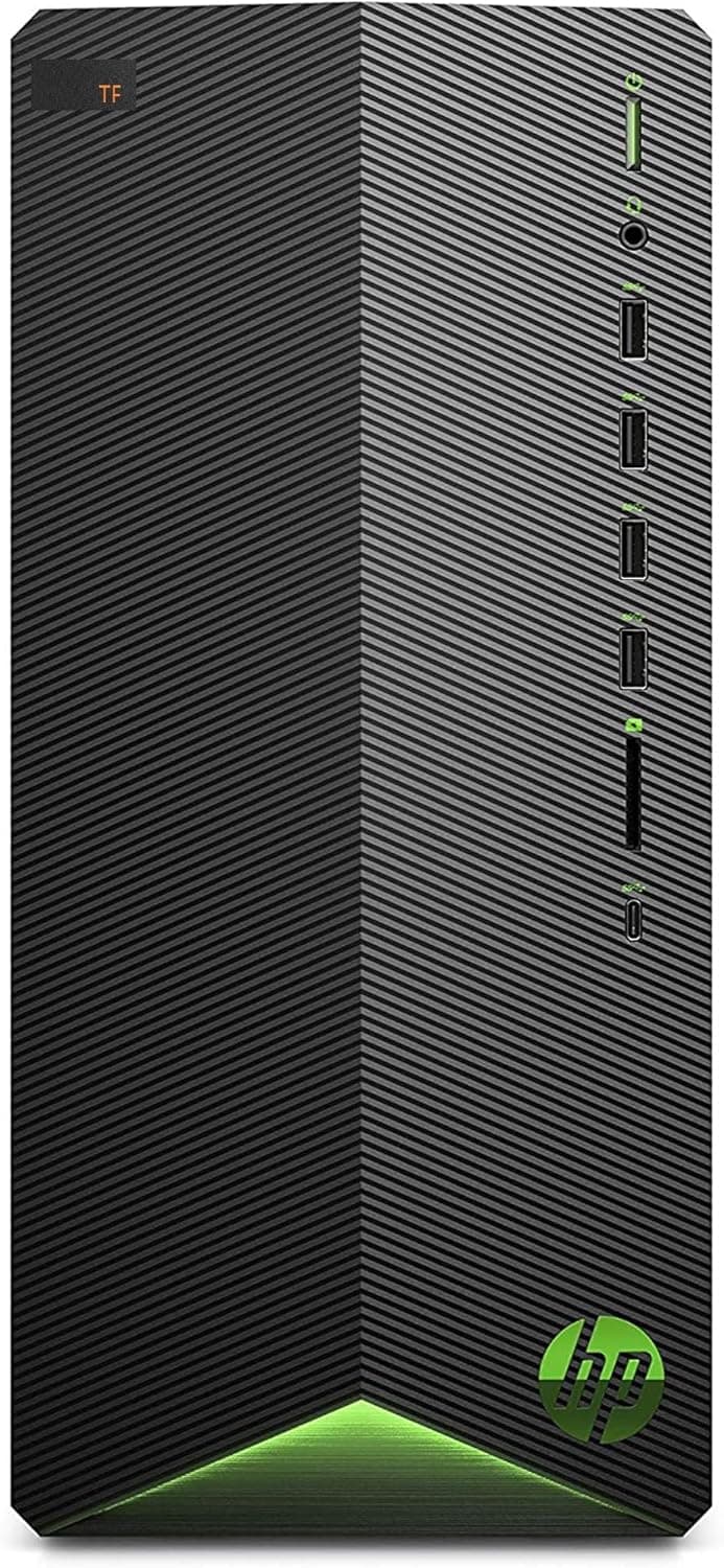 HP Newest Pavilion Premium Gaming Desktop PC: 6-Core AMD Gaming Processor Ryzen 5 5600G(Upto 4.4GHz), 32GB RAM, 256GB SSD, 4GB AMD Radeon RX5500, WiFi, Bluetooth, HDMI, DP, USB-C, Win10, TF