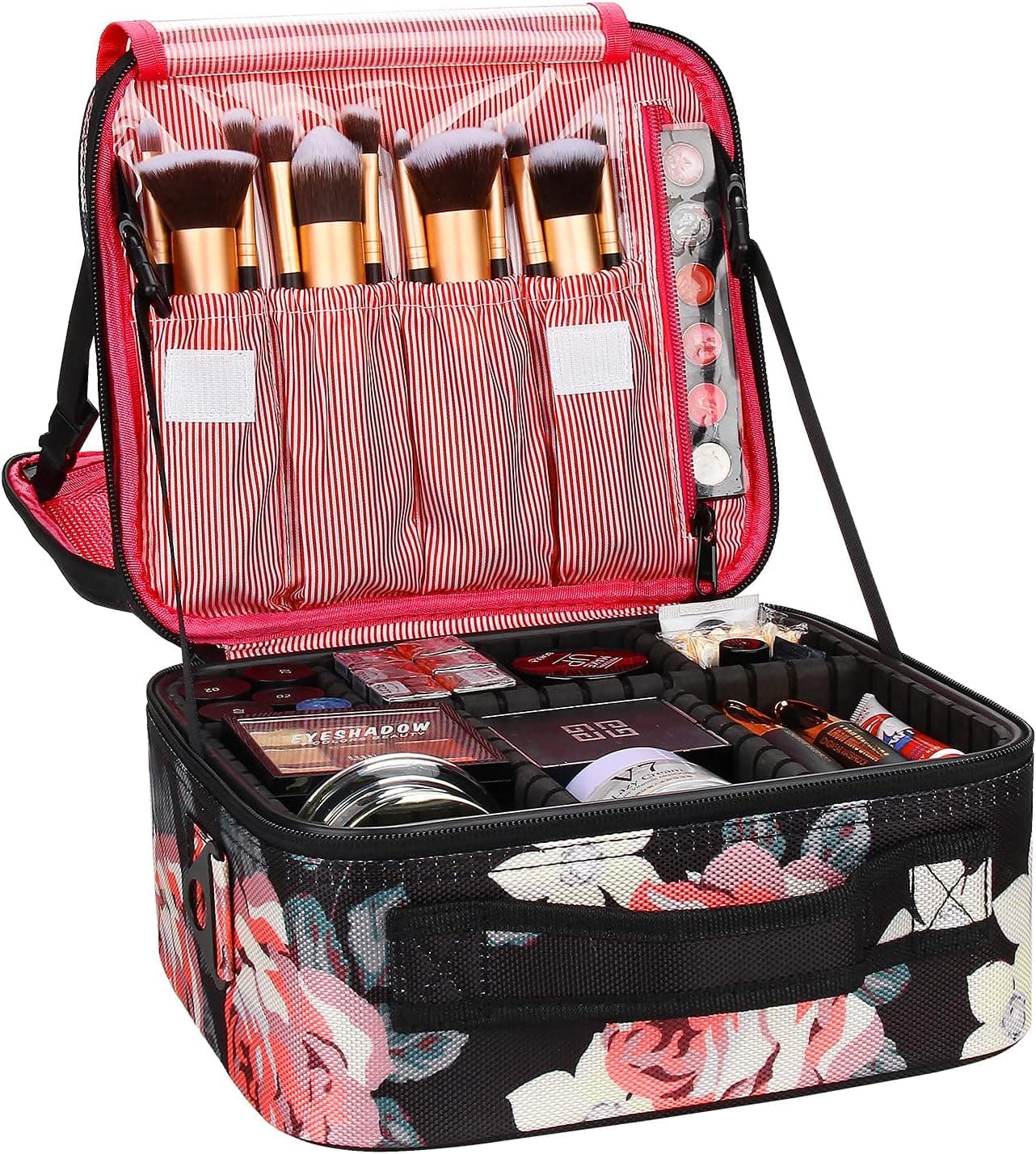 Chomeiu Travel Makeup Case, Professional Cosmetic Makeup Bag Organizer,Accessories Case, Tools Case