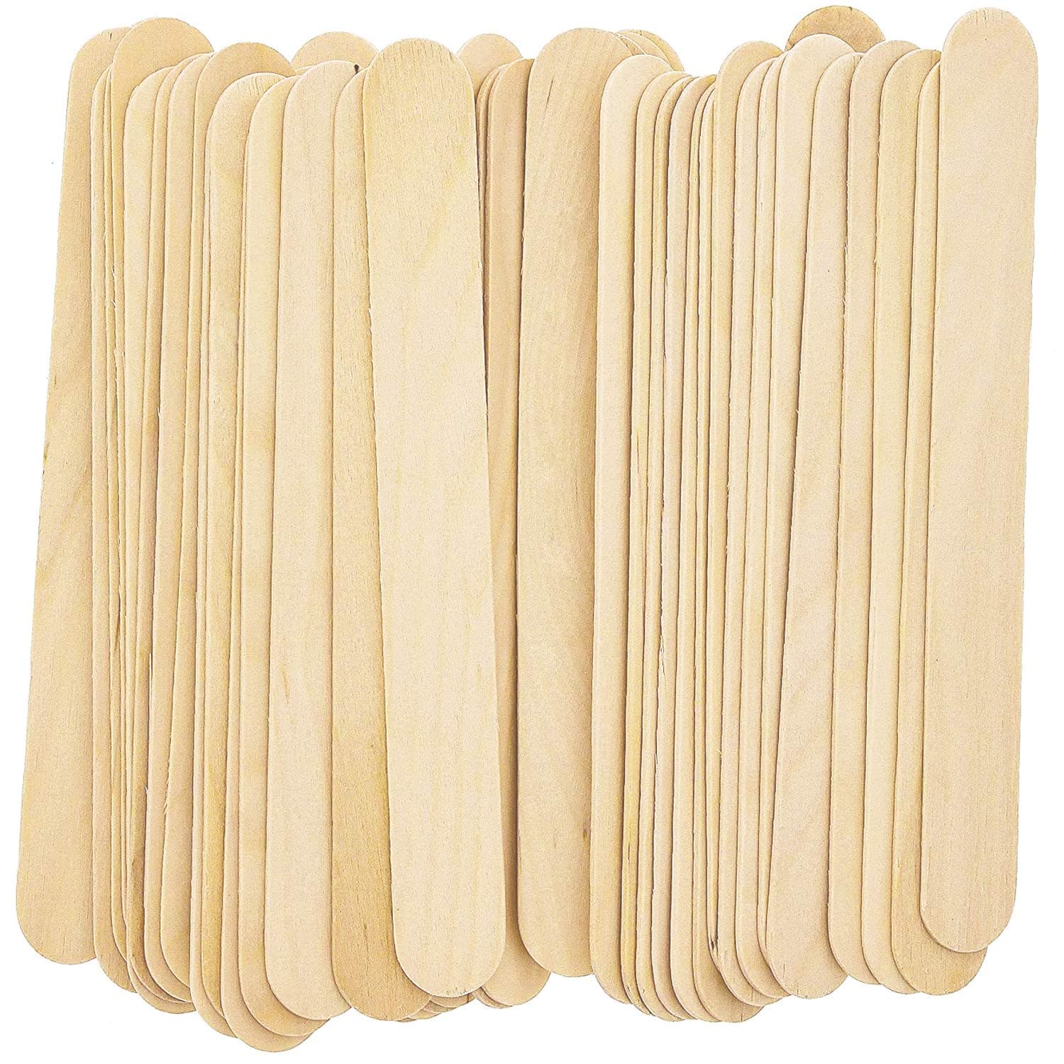 Professional Large Wax Waxing Wood Body Hair Removal Sticks Applicator Spatula (100 Pcs)