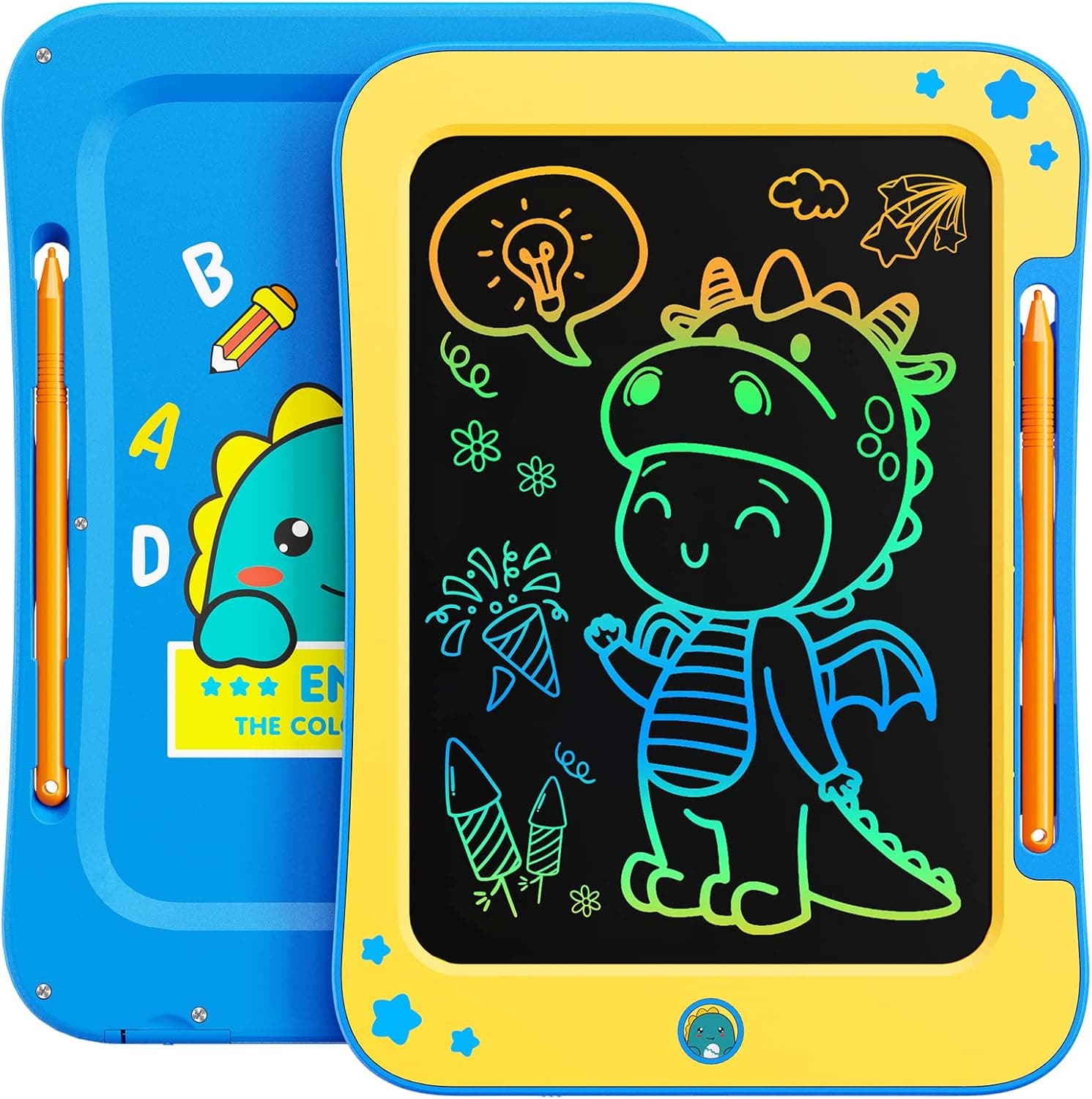 KOKODI 8.5 Inch LCD Writing Tablet Erasable Toys for Boys 3 4 5 6 7 Years Old Birthday Gifts, Dinosaur Doodle Board Portable Sketch Drawing Pad, Kids Educational Toy Travel Learning Game for Toddler