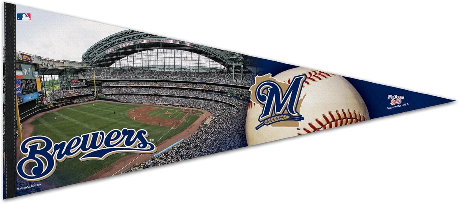 MLB Milwaukee Brewers 17-by-40 inch Premium Pennant