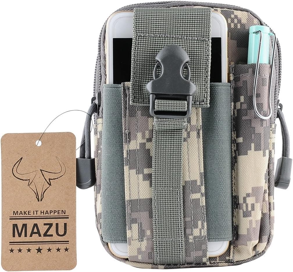 Cell Phone Pouch E.D.C. Pocket Organizer Molle Pouch for iPhone 6Plus Color ACU Camo