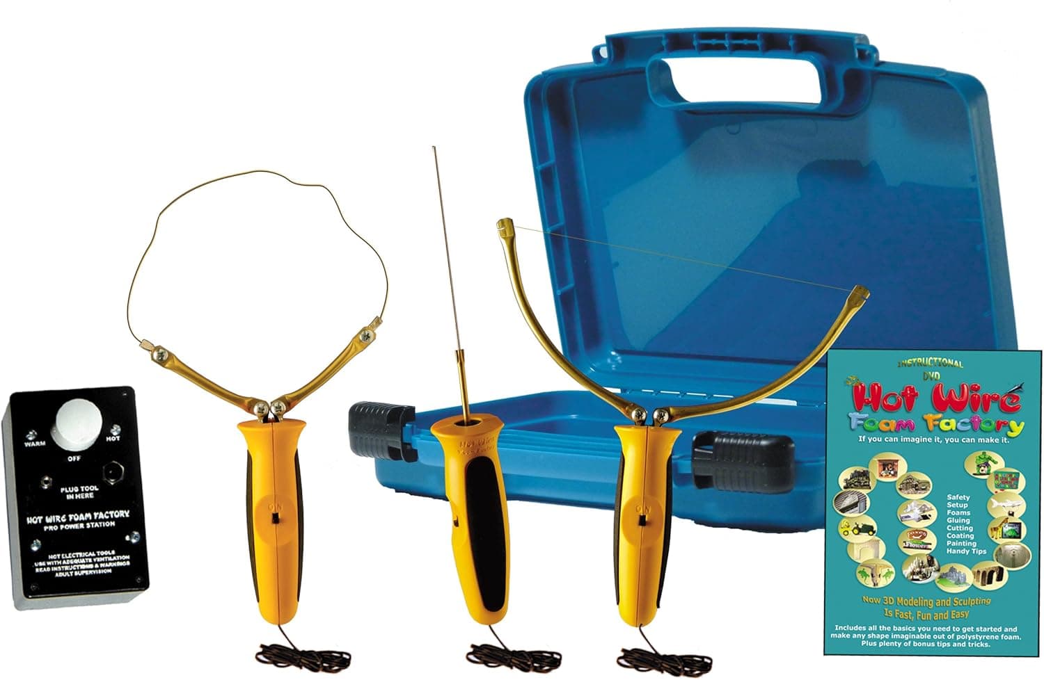Hot Wire Foam Factory Pro 3-in-1 Sculpting Tool, 3 Inch Hot Knife & Freehand Router Kit