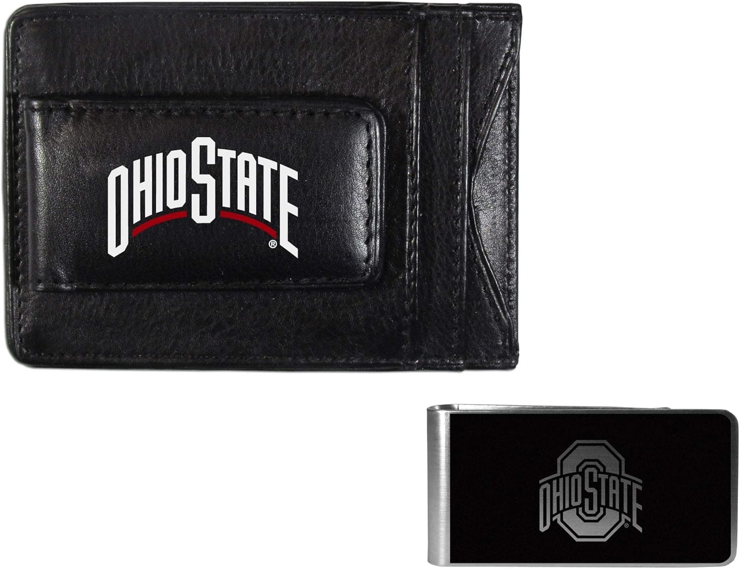 Siskiyou Sports Leather Cash & Cardholder & Black Money Clip
