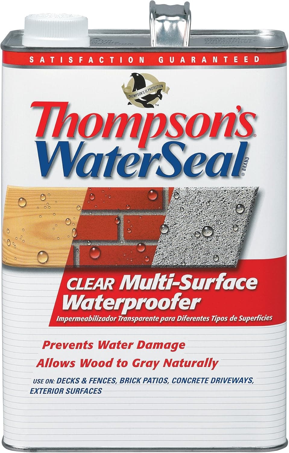 Thompsons Waterseal 24101 1 Gallon Clear Waterseal Multi-Surface Waterproofer