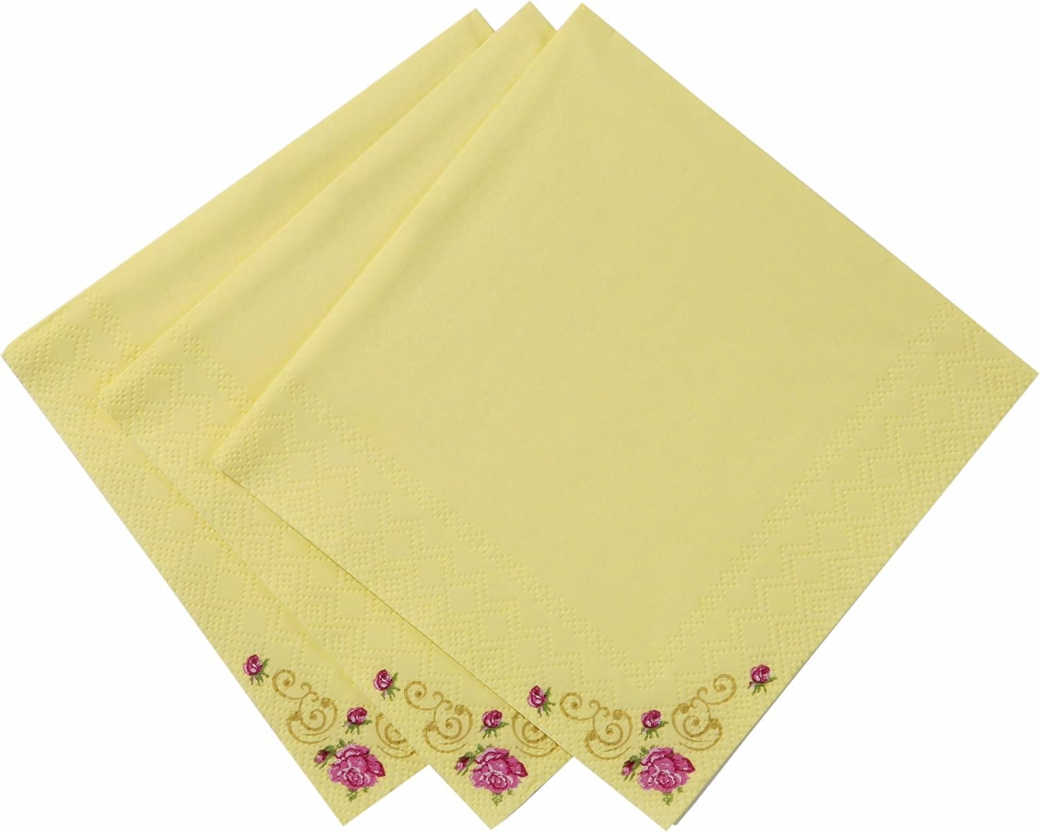 Talking Tables Truly Scrumptious Tea Party Cocktail Napkin, Yellow