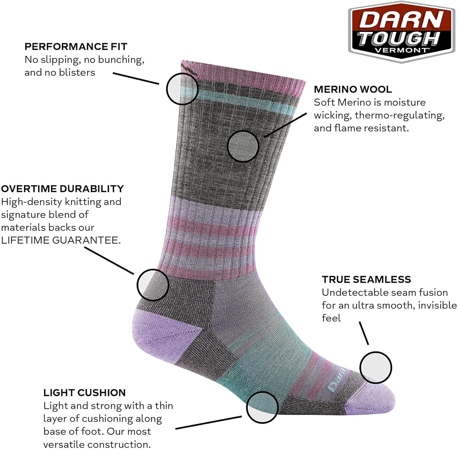 Darn Tough Vermont Women's Her Spur Boot Light Cushion