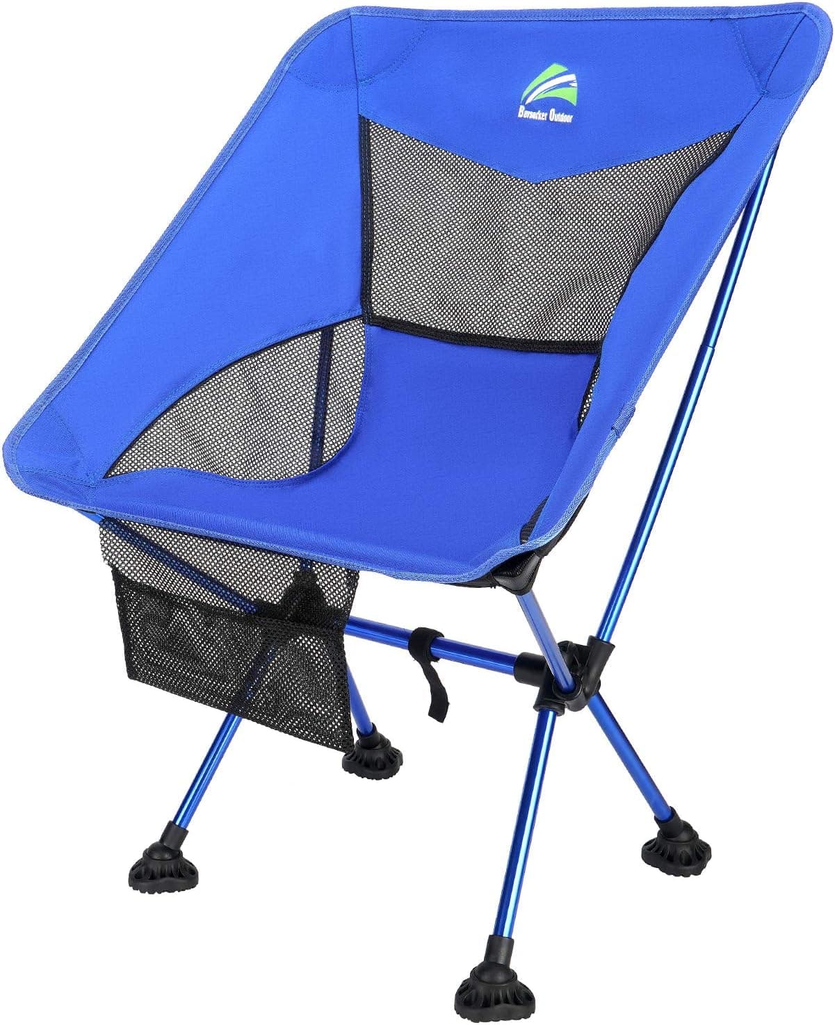 BERSERKER OUTDOOR Lightweight Folding Camping Chair Portable Backpack Chair with All-Terrain Large Feet Heavy Duty 300lbs Capacity Camp Chair for Outdoor, Beach, Picnic, Travel,Hiking