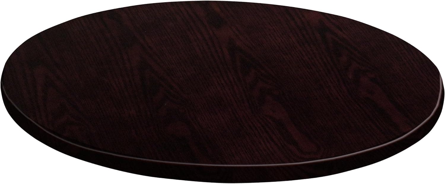 Flash Furniture Round Walnut Veneer Table Top, 48"