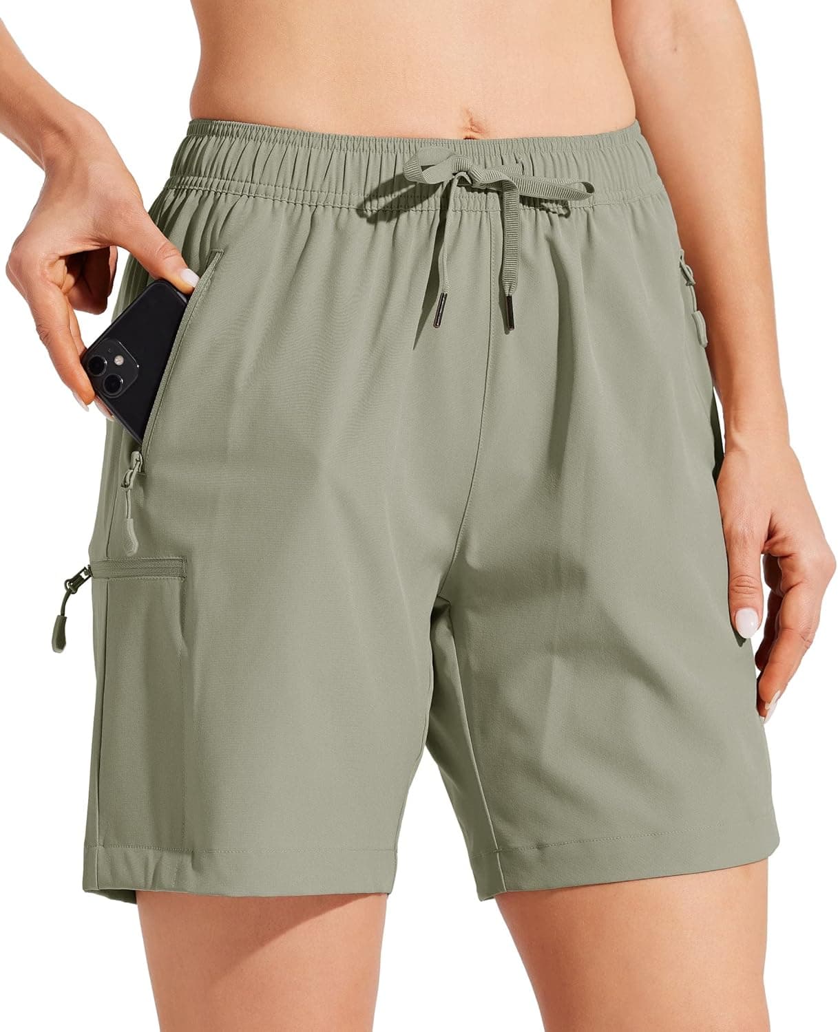 Willit Women's Shorts Hiking Cargo Shorts Quick Dry Golf Active Athletic Shorts 7" Lightweight Summer Shorts with Pockets