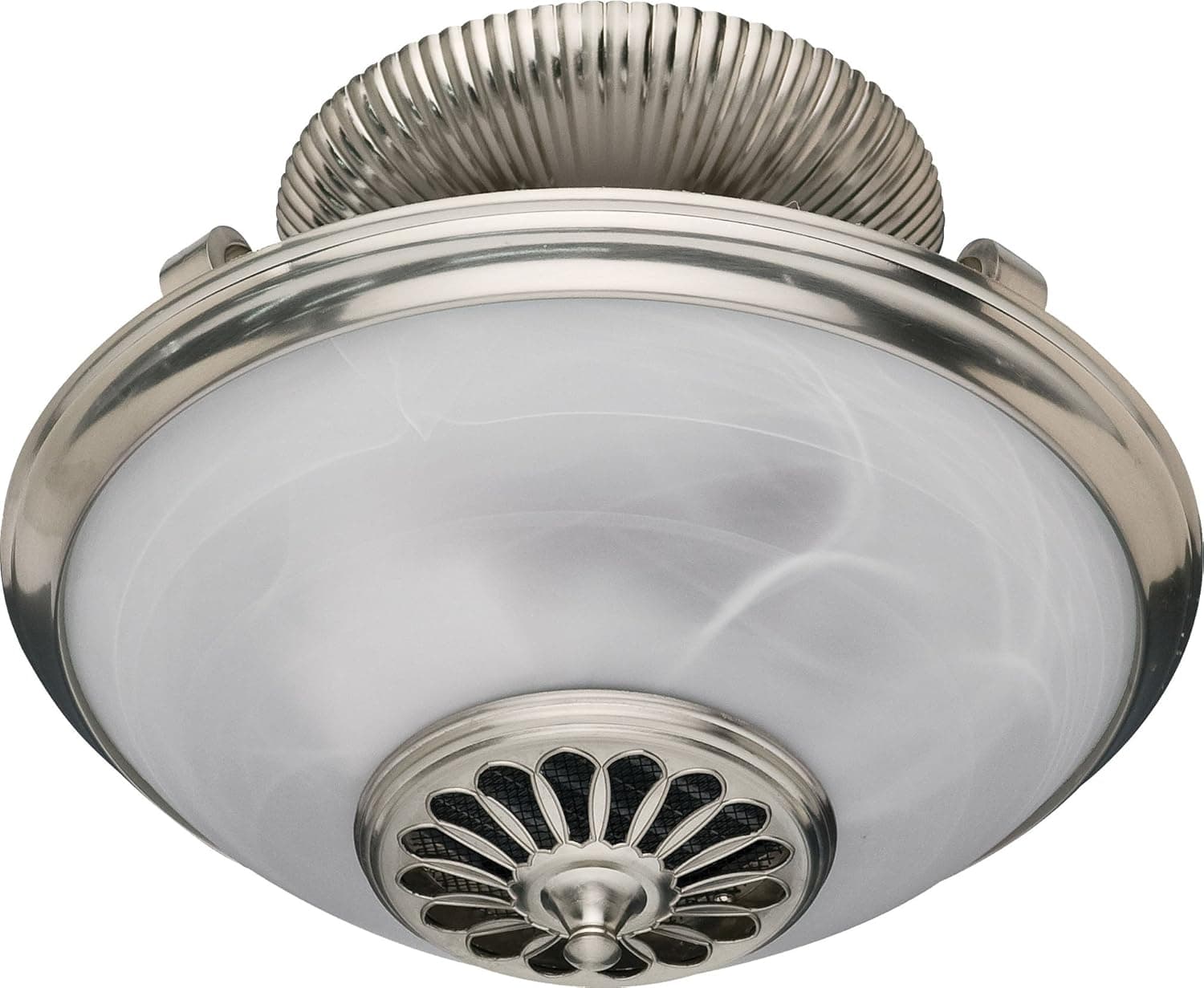 Hunter H21817 Illumi-Heat Brushed Nickel Heated Light Kit w/ Swirled Marble Glass