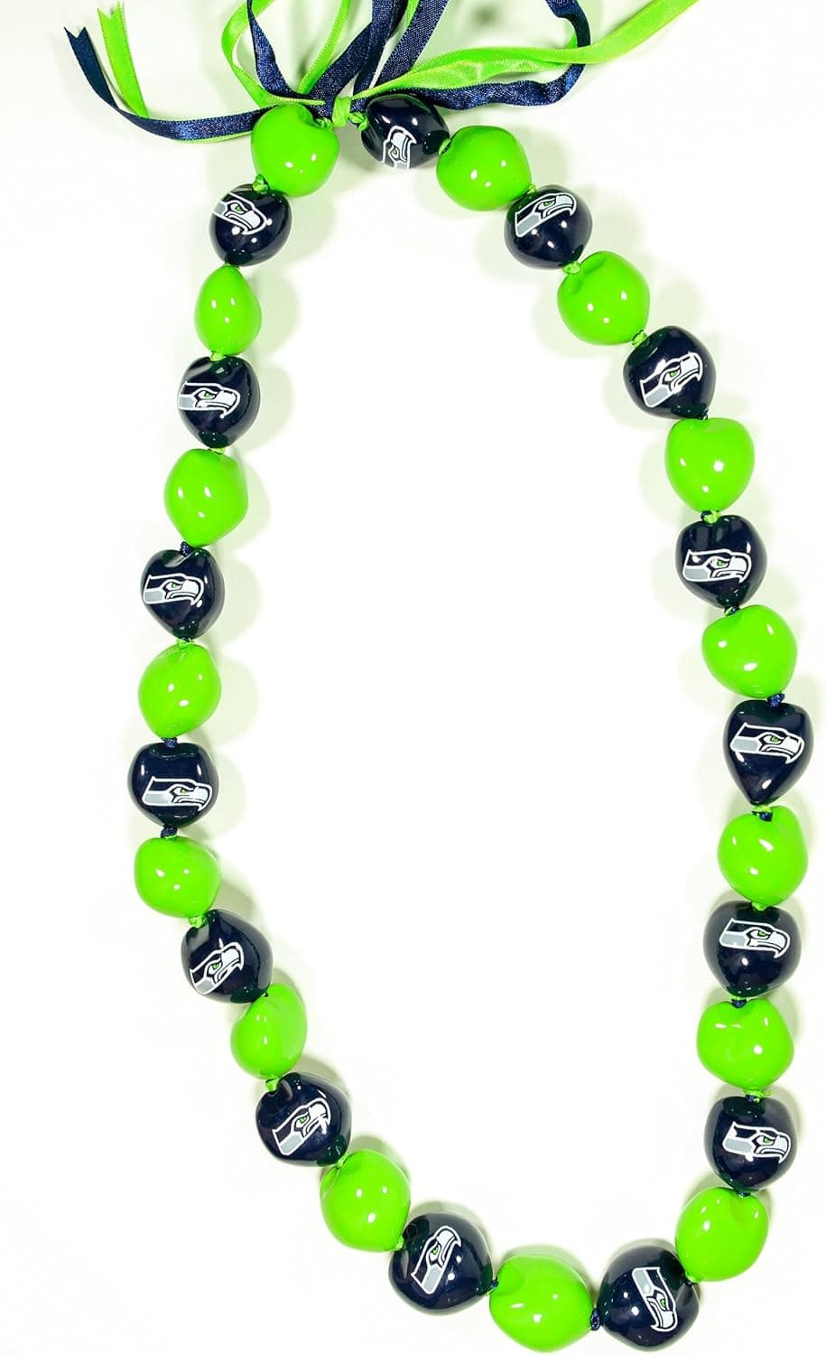 NFL Seattle Seahawks Go Nuts Kukui Nut Lei Necklace