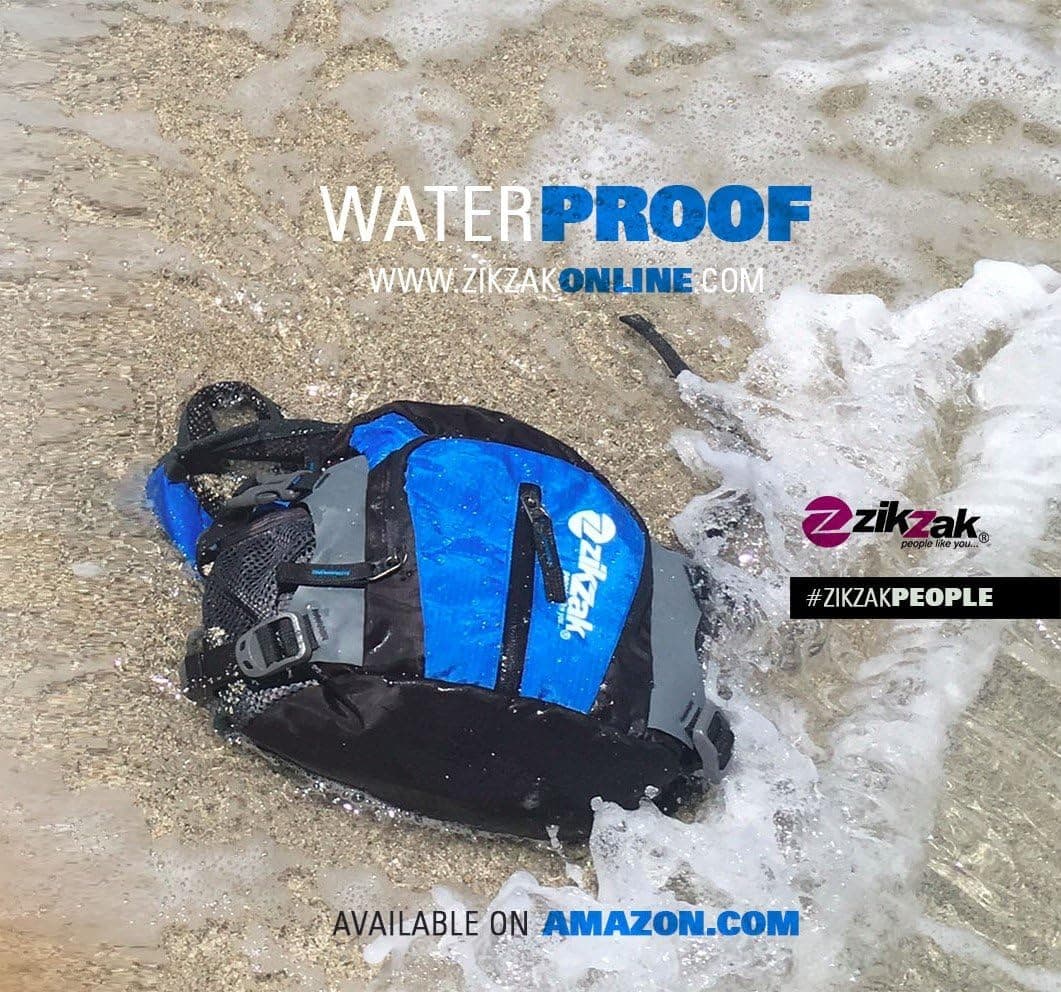 ZIKZAK Multi-Functional Waterproof Waist Pack, Waist Bag, Sport Handbag, Shoulder with Water Bottle Holder Pocket for Running Hiking Cycling Travel Climbing Camping Training