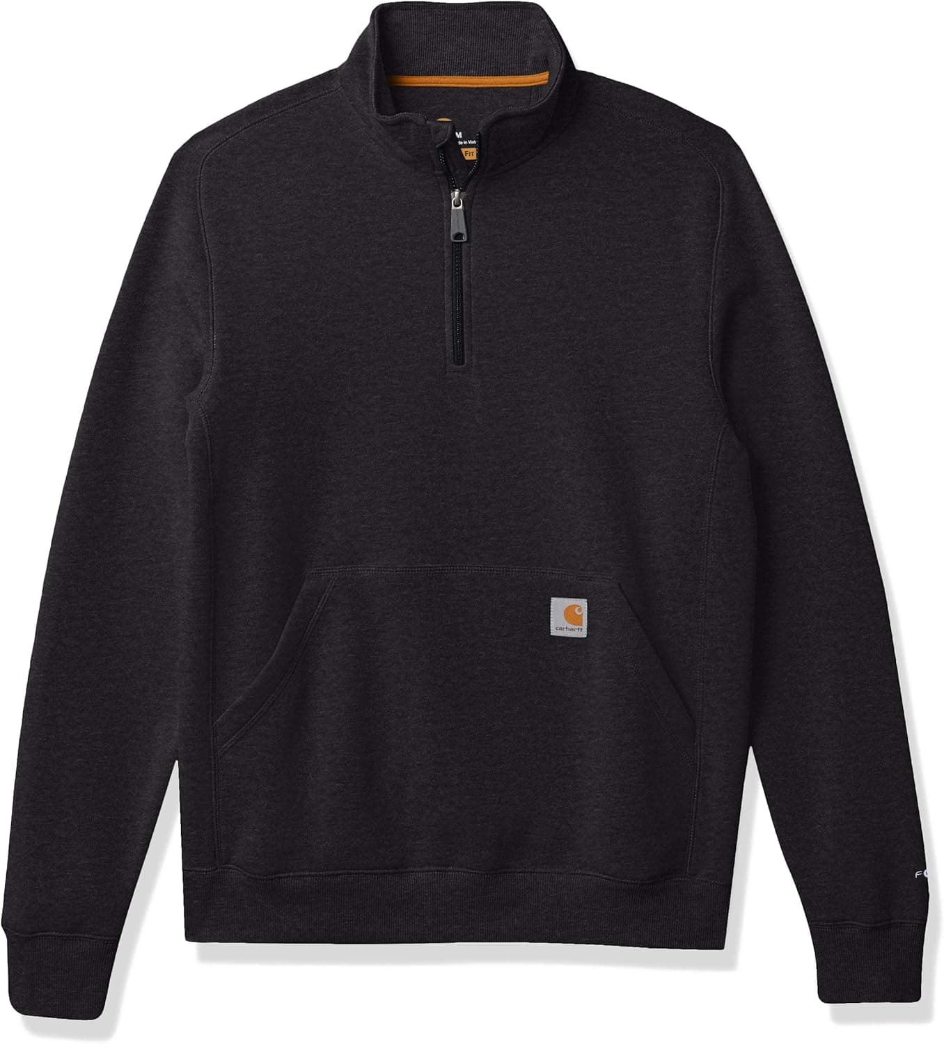 Carhartt Men's Force Relaxed Fit Midweight Quarter-Zip Mock-Neck Sweatshirt