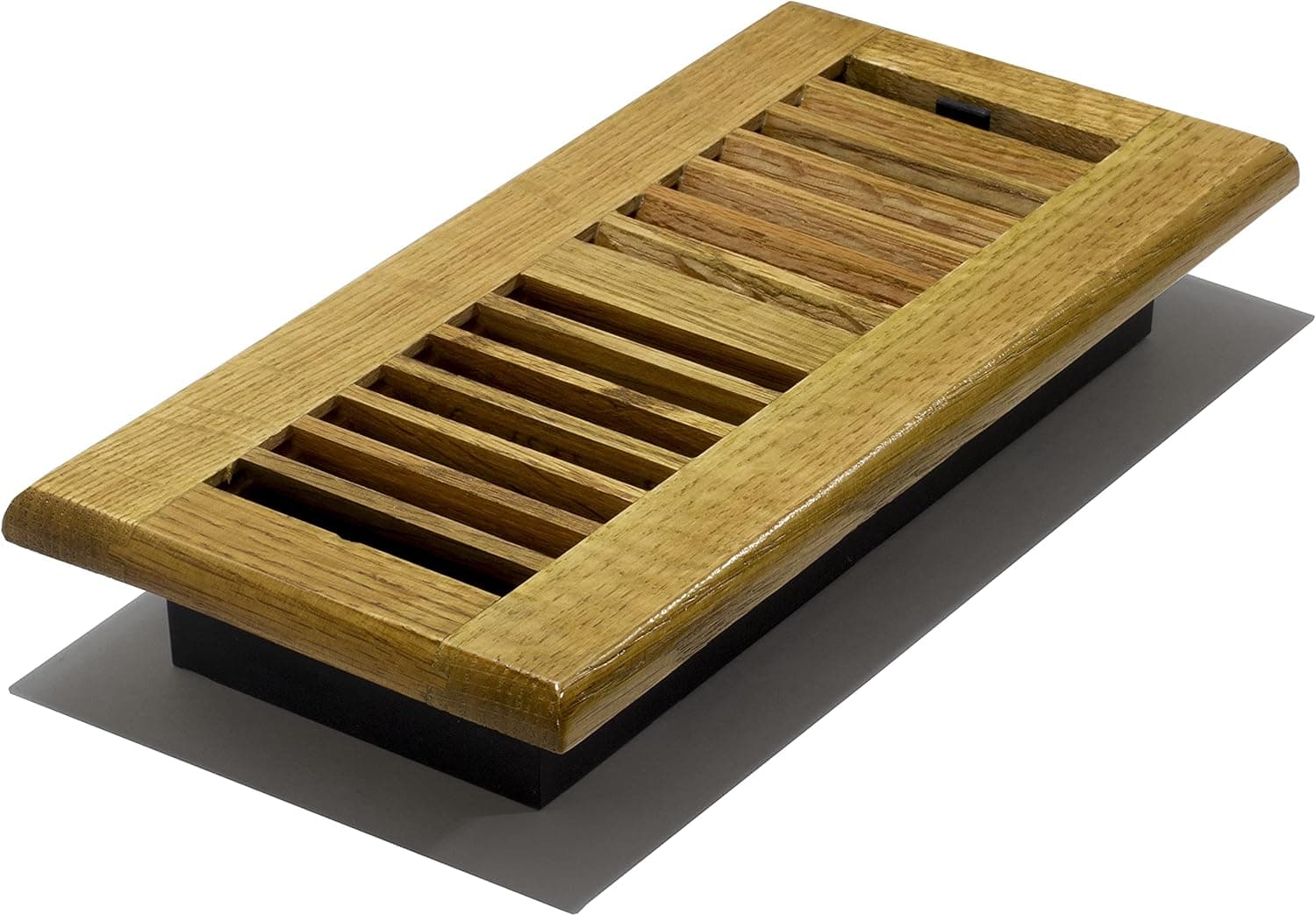 Decor Grates WL410-M 4-Inch by 10-Inch Wood Louver Floor Register, Medium Oak