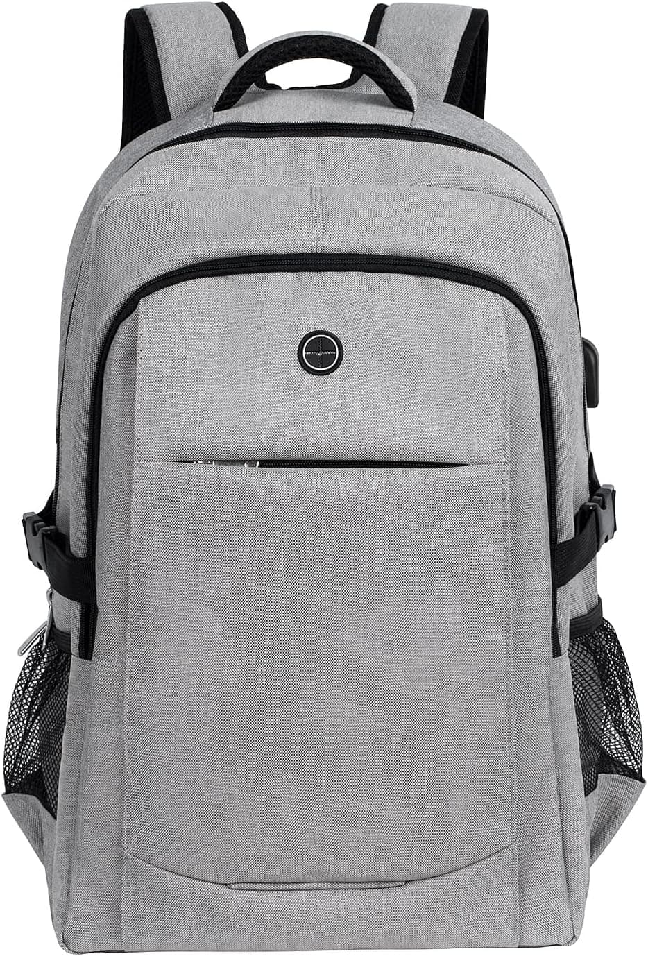 SEEFINE Laptop Backpack Carry on Travel Backpack with USB Charging Port Bookbag Business School College Fits 15.6 Inch Laptop