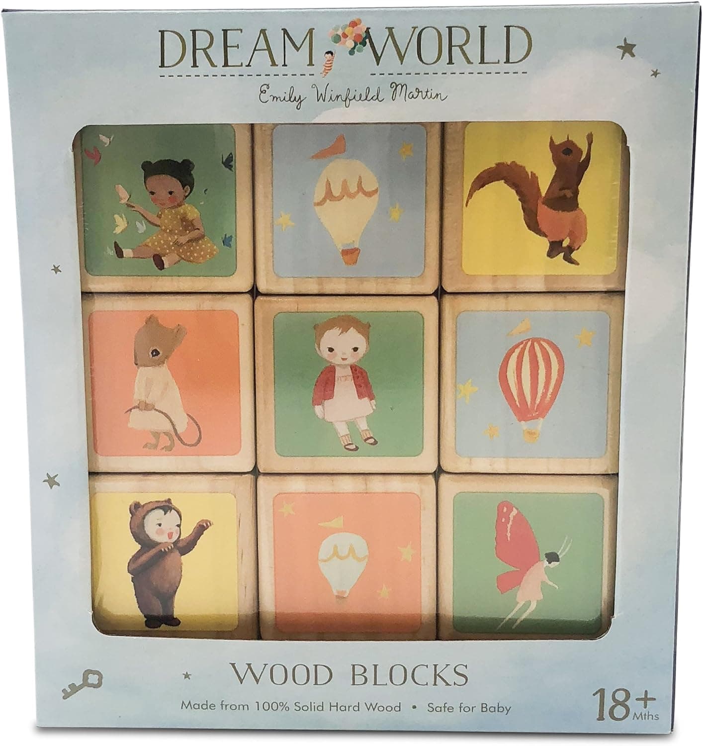 Finn + Emma Emily Winfield Martin Dreamworld Natural Wood Toy Block Set