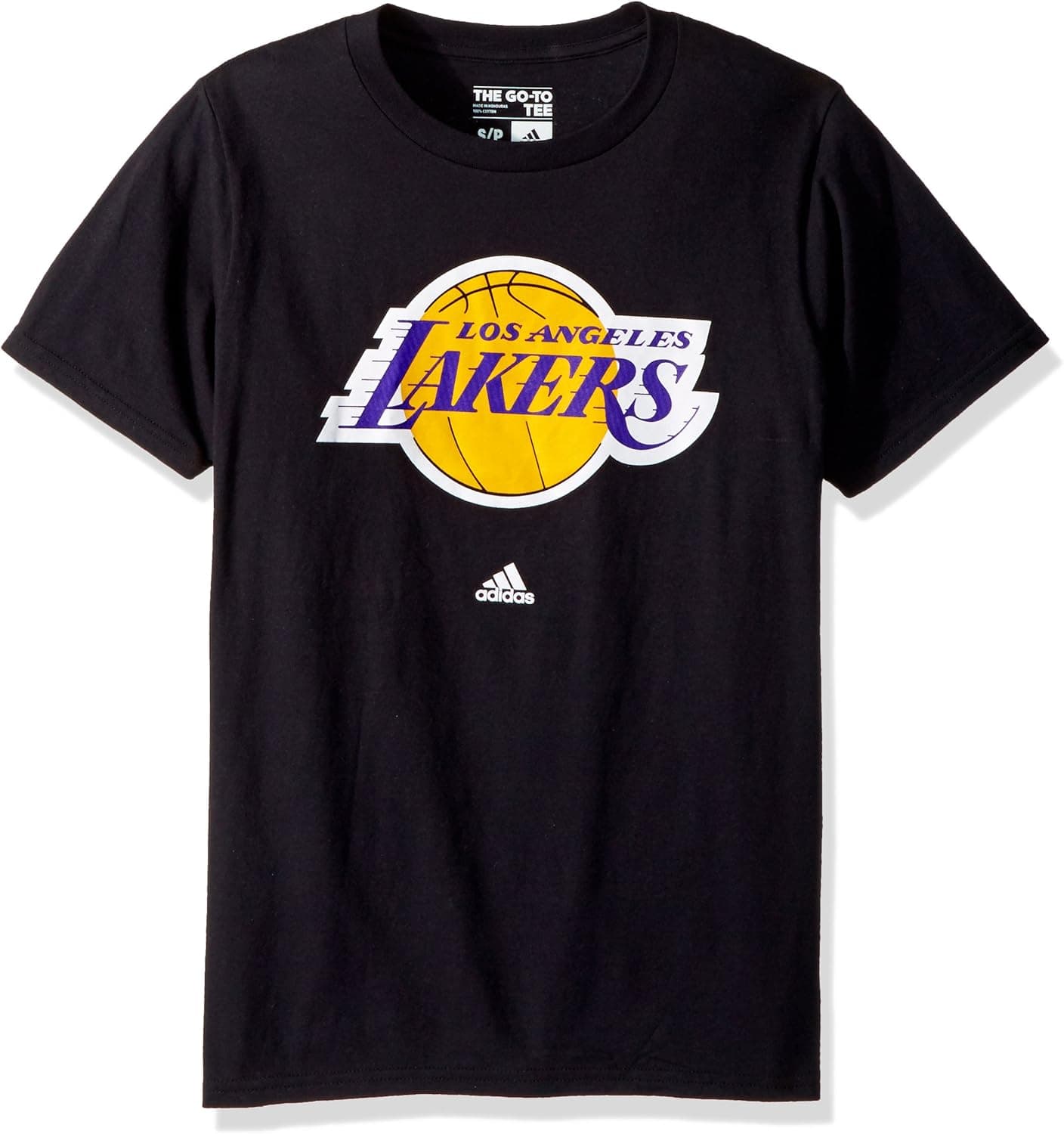 adidas Los Angeles Lakers Black Primary Logo T-Shirt