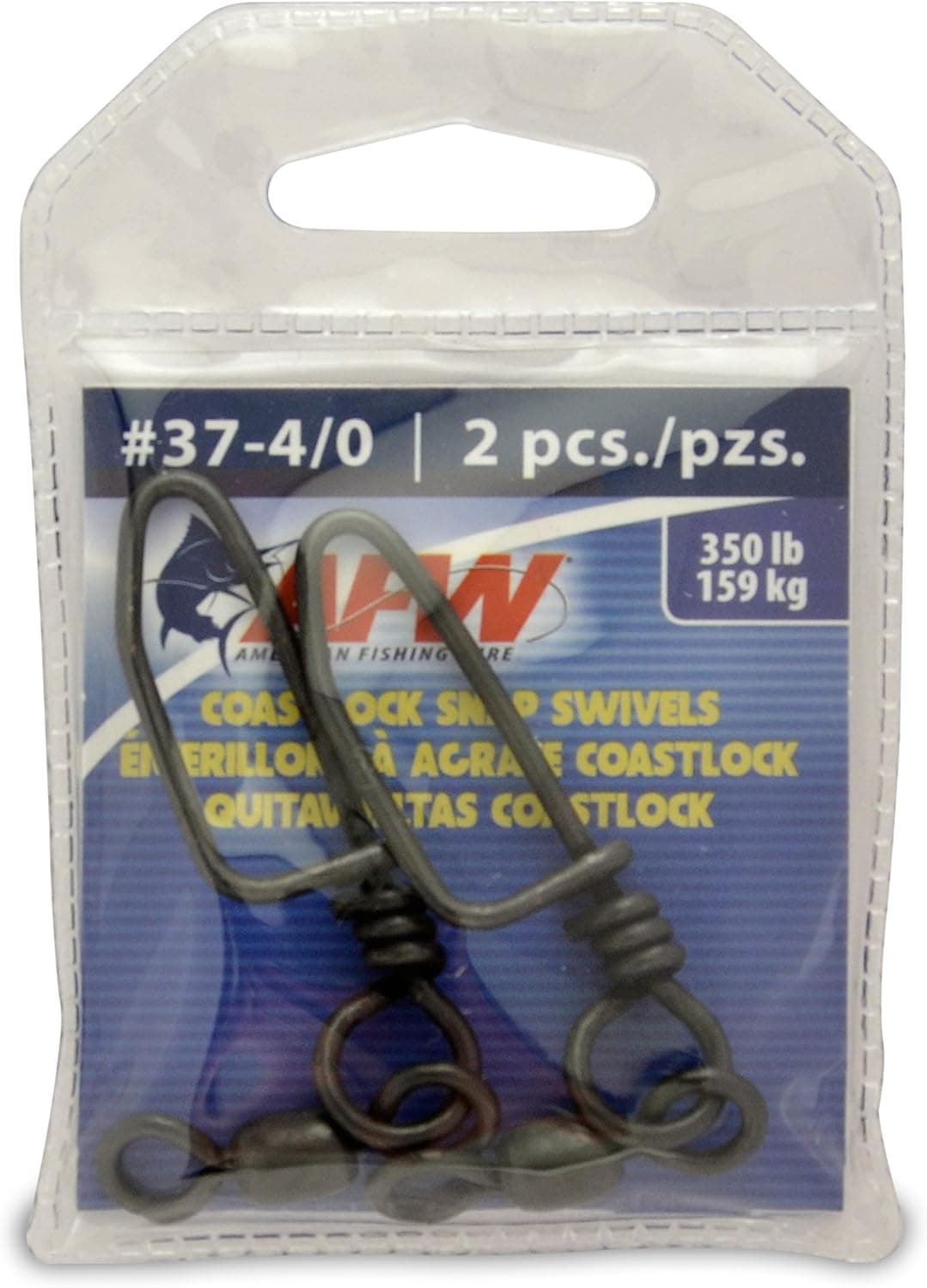 American Fishing Wire Brass Coastlock Snap Swivels