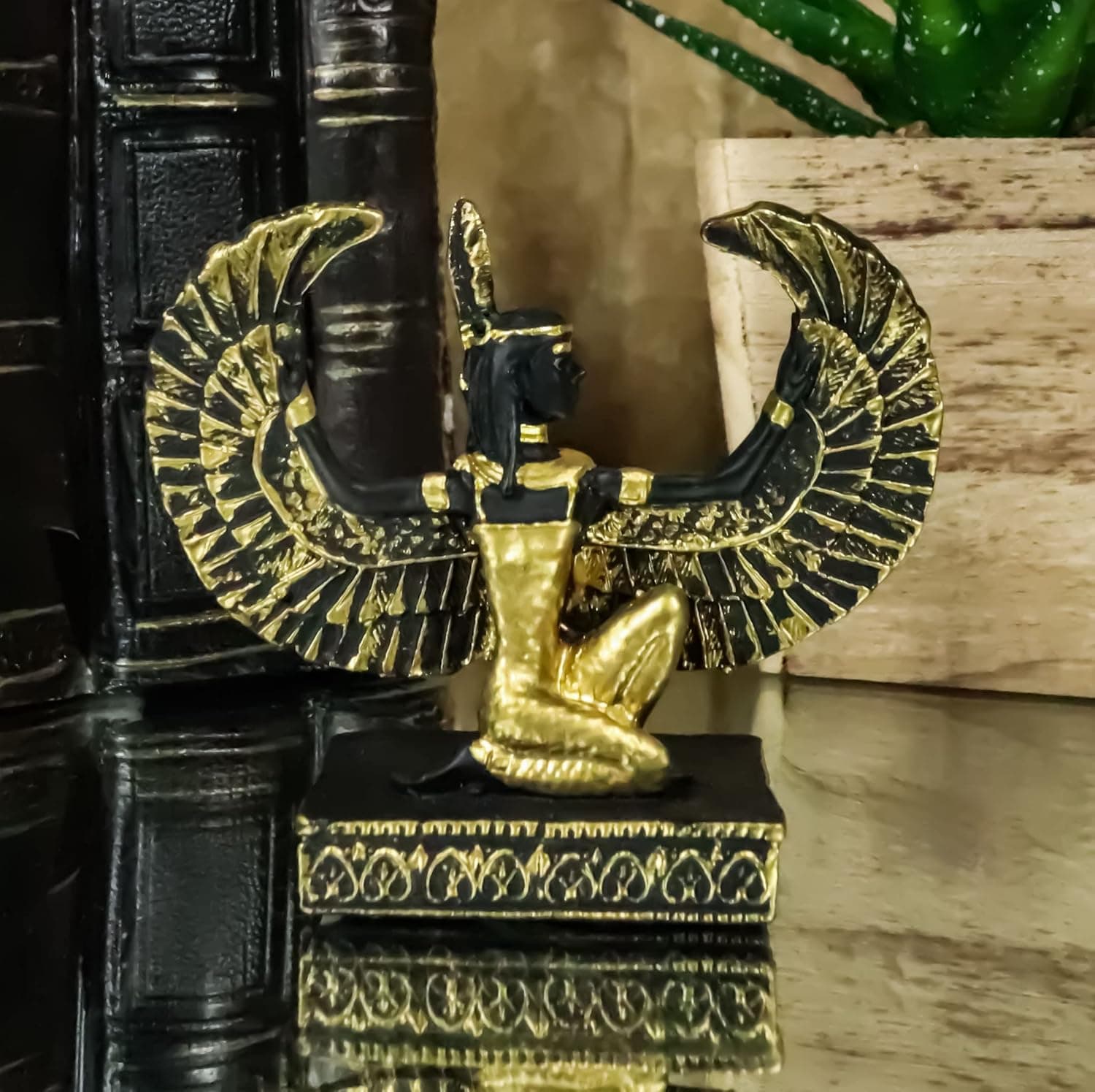 Ebros Egyptian Classical Deities Miniature Figurine Gods of Egypt Dollhouse Miniature Statue Legends of Ancient Egypt Educational Sculpture Collectible (Maat Goddess of Justice)