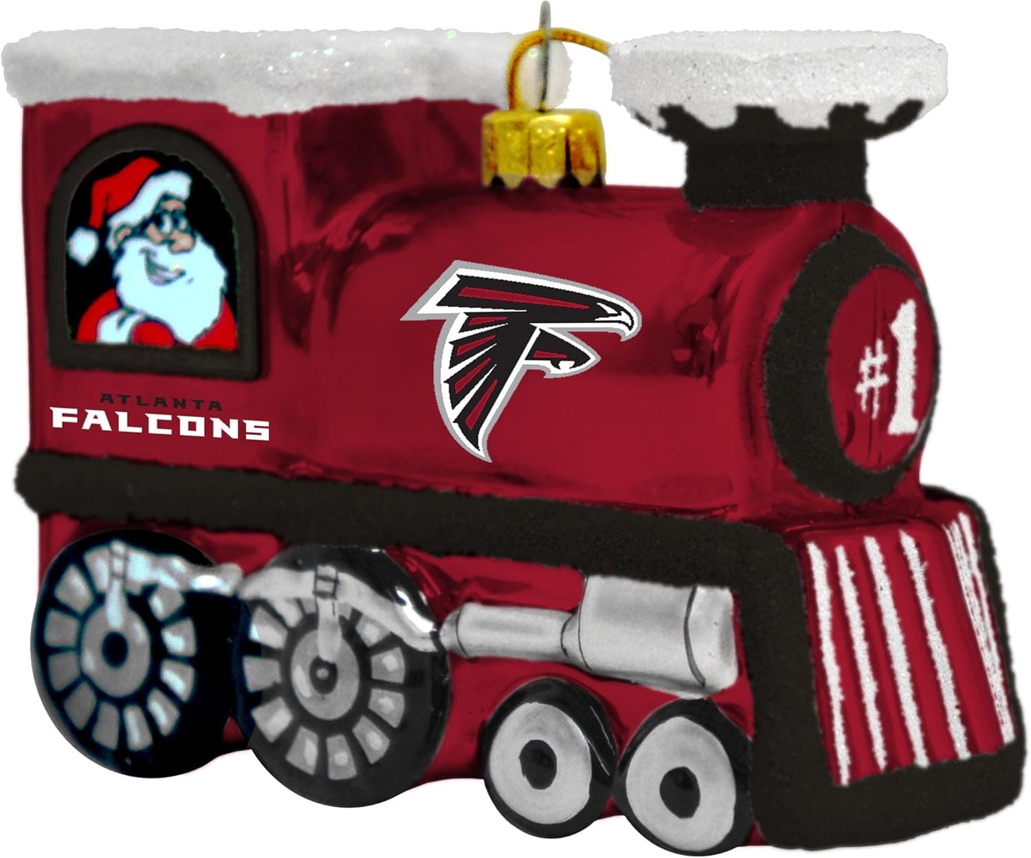 Topperscot NFL Blown Glass Train Ornament