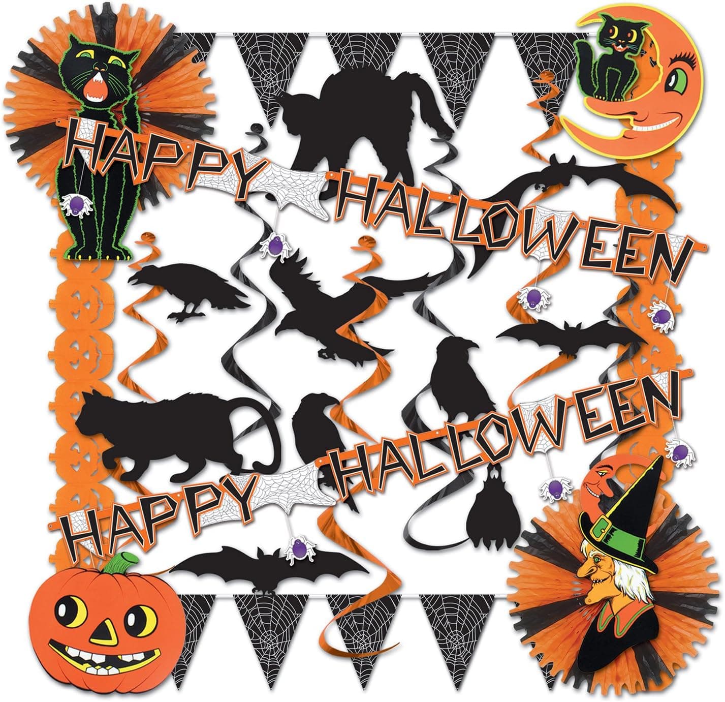 Beistle Halloween Trimorama, 25 Pieces