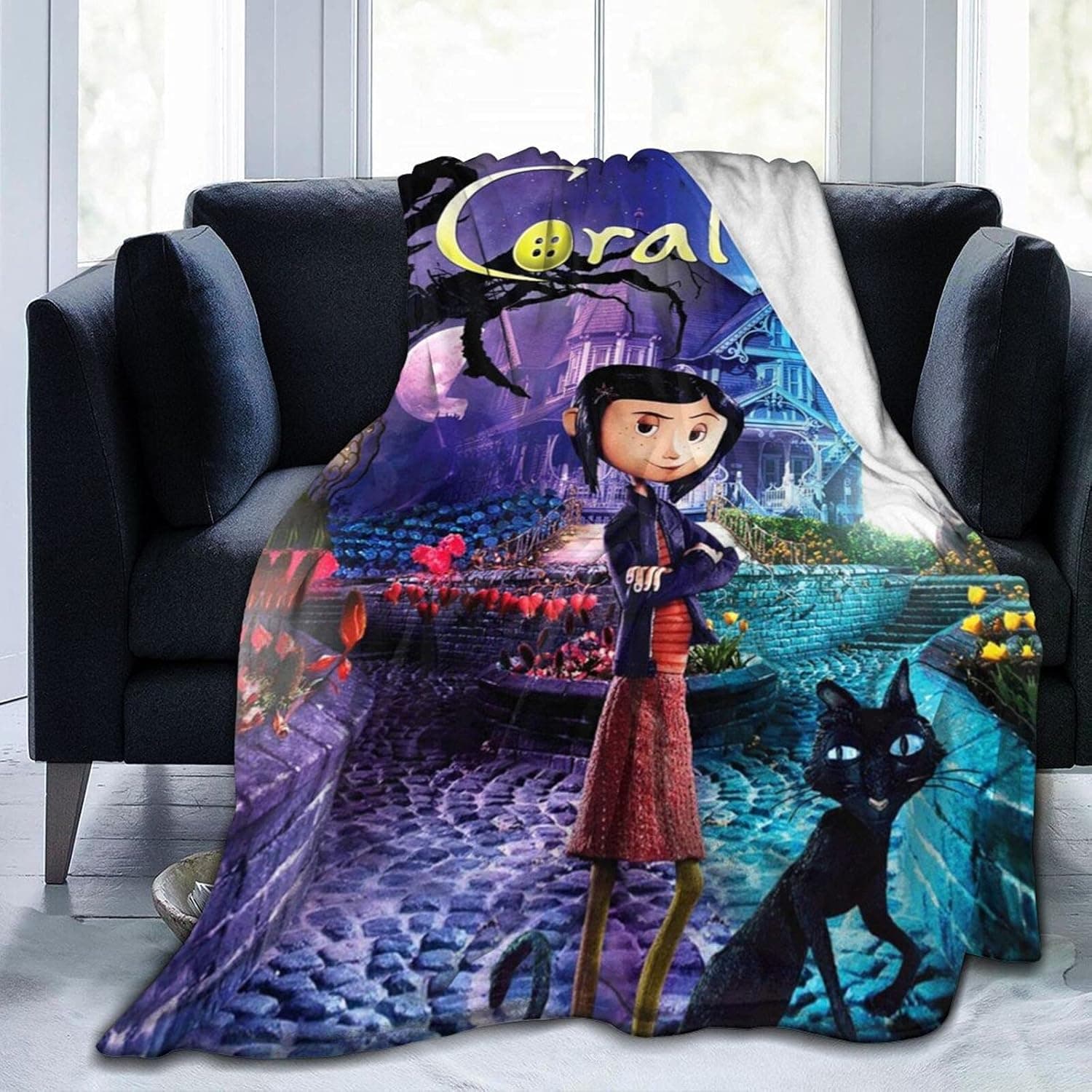 Mdetyms Kids Adults Ultra-Soft Micro Fleece Blanket Throw All Season Fuzzy Lightweight Throw Blankets for Office Company Home Couch Bed Sofa 80"X60"