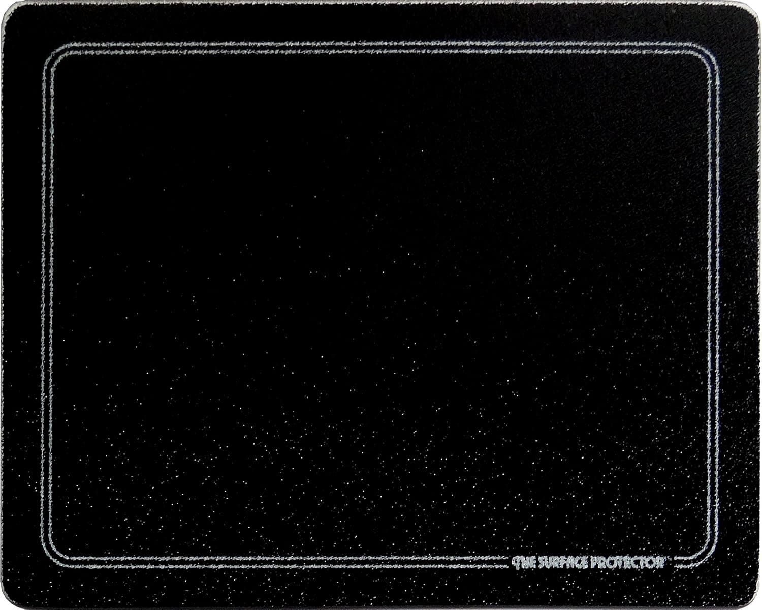 Vance 20 x 16 inch Black with White Border Surface Saver Tempered Glass Cutting Board | Best Kitchen Chopping Board for Food Prep | BPA-Free | Non-Porous