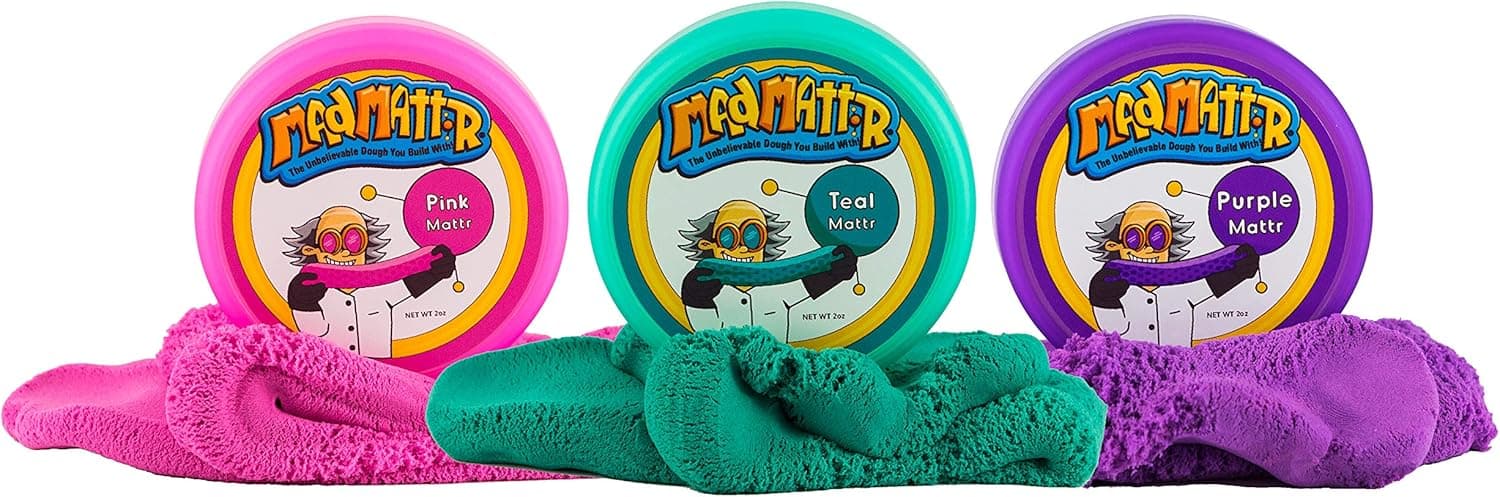 MAD MATTR Quantum Pods by Relevant Play - Pink, Purple and Teal 2oz Pack/3