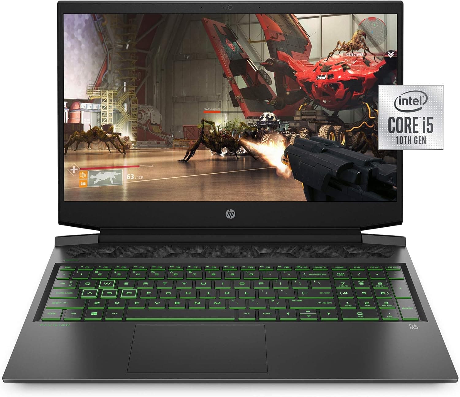 HP Pavilion Gaming 16 Laptop PC, NVIDIA GeForce GTX 1650, Intel Core i5-10300H, 8GB DDR4 RAM, 512GB PCIe NVMe SSD, 16.1" Full HD, Windows 10 Home, Backlit Keyboard (16-a0010nr, Shadow Black)