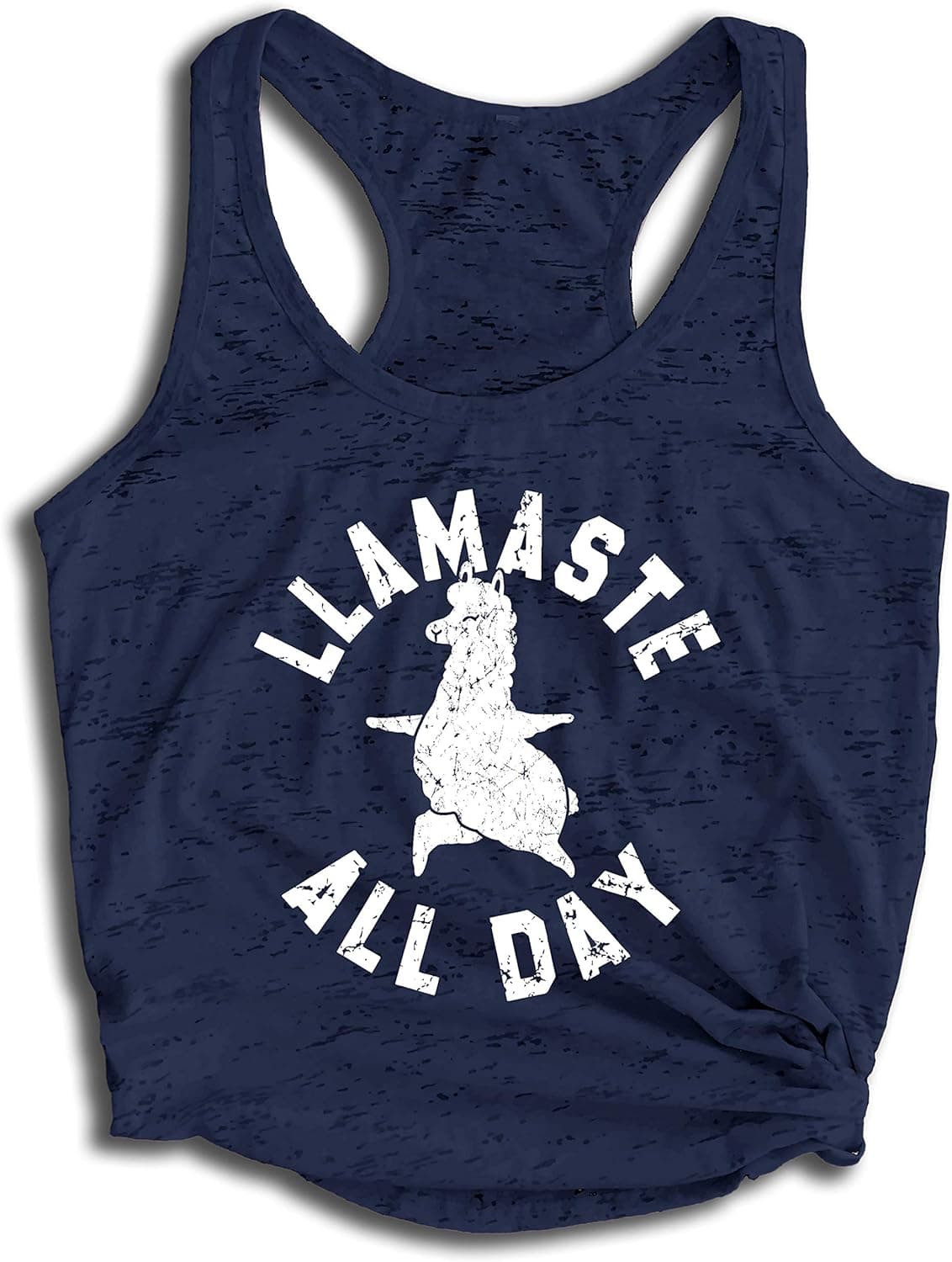 Tough Cookie Clothing Kids' Sleeveless Burnout Tank Top – Llamaste All Day Print Racerback T-Shirt Tee 2-13 Years Girls Boys