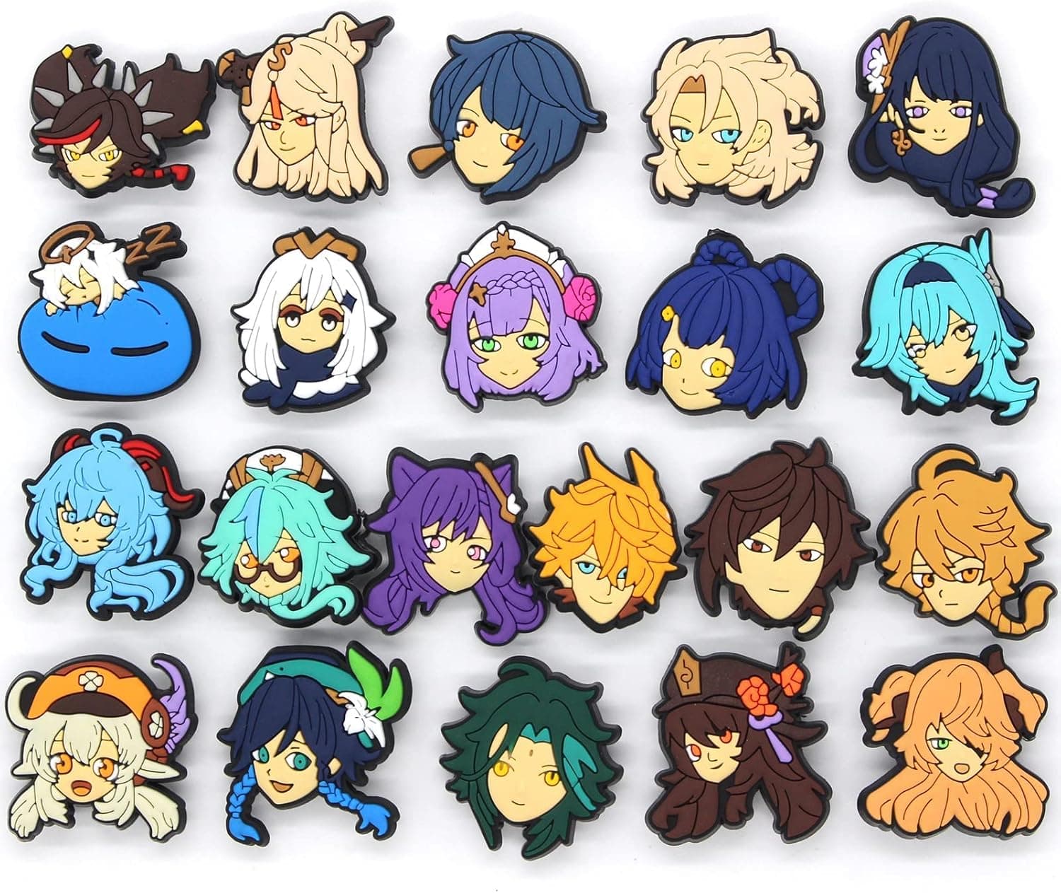 21PCS Anime Games Shoe Charms Fit For Sandals Shoe Accessories Decoration For Teens Women Kids Girls Party Favors Gifts