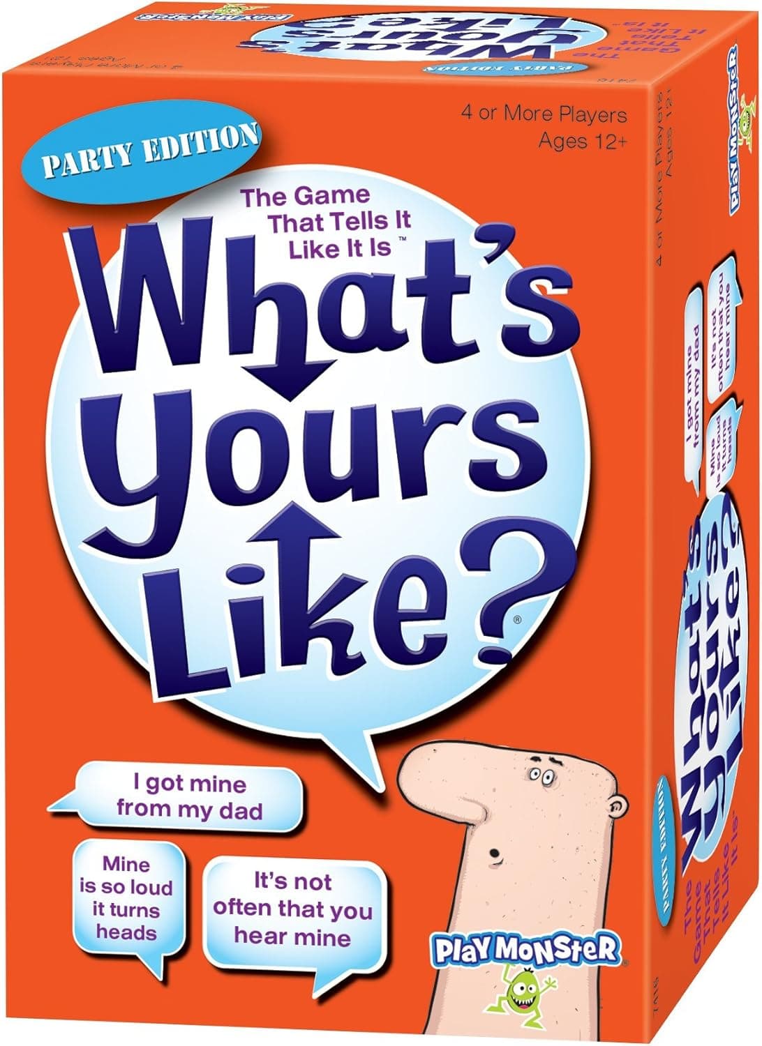 PlayMonster 7416 What's Yours Like? Party Edition, Orange and Blue Box