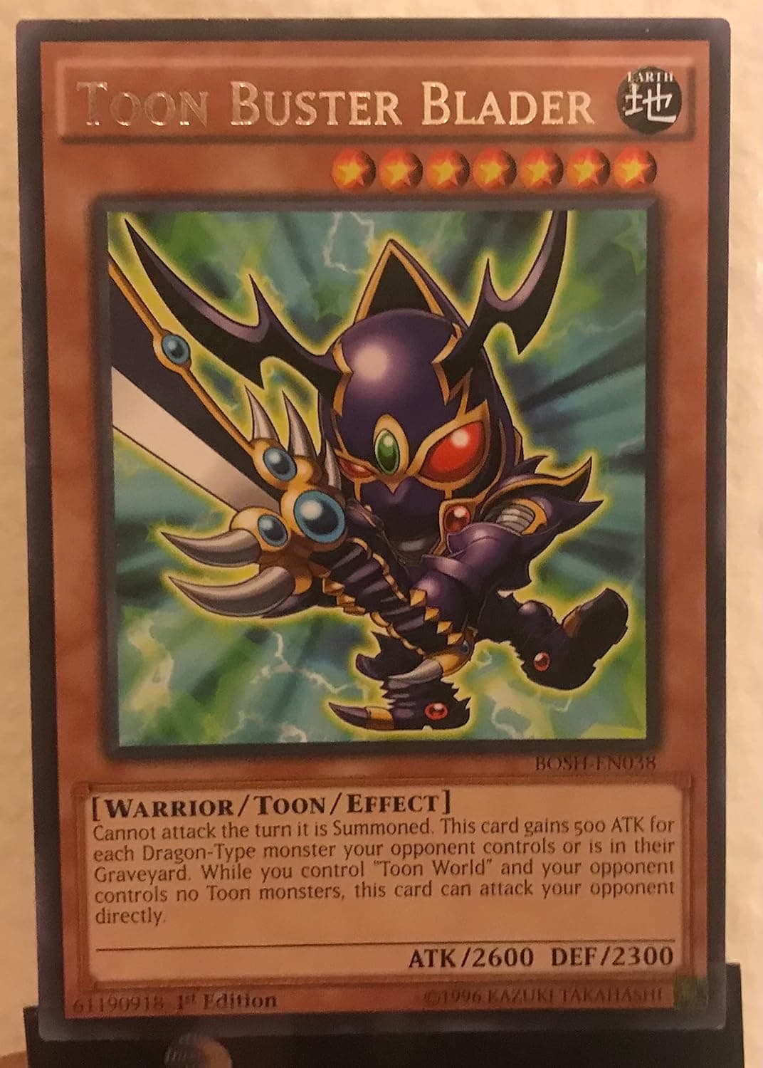 Yu-Gi-Oh! - Toon Buster Blader (BOSH-EN038) - Breakers of Shadow - 1st Edition - Rare