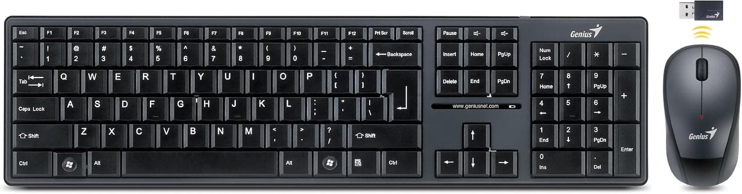 Genius SlimStar 8000 2.4GHz Wireless Keyboard Combo