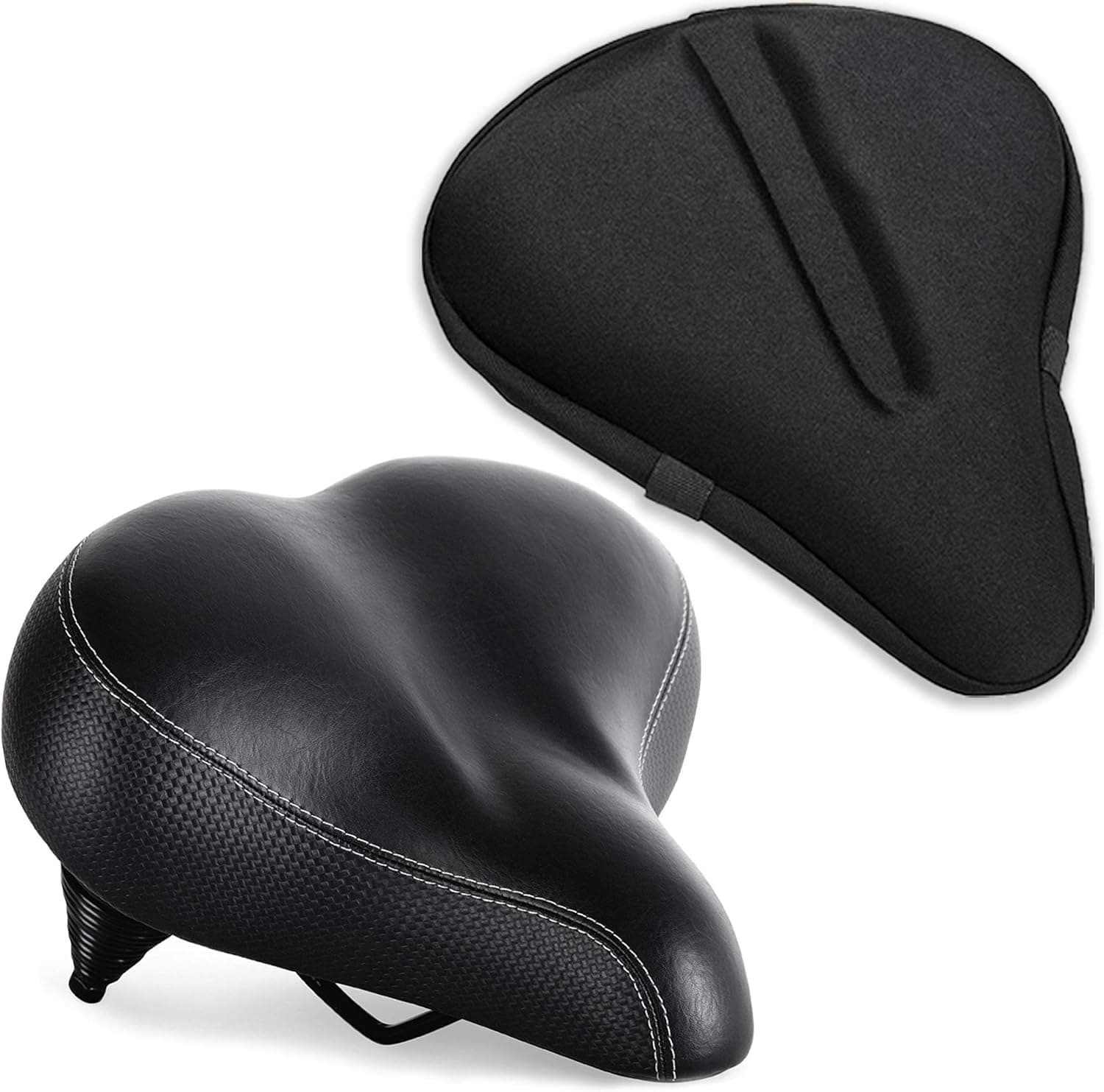 Bikeroo Bike Seat & Cushion Cover with Padded Gel - Compatible with Peloton Bike for Comfort - Adjustable Bike Seats for Men & Women
