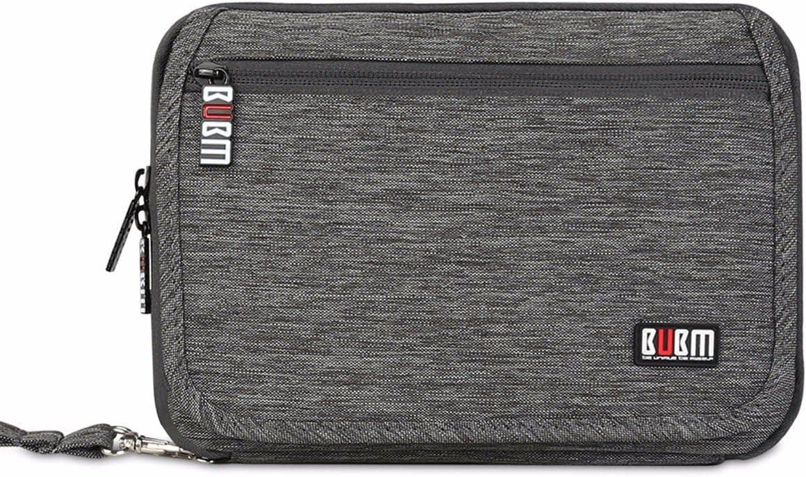 BUBM Portable Waterproof Travel Organizer, Universal Electronics Accessories Bag, Cable Stable Baby Kit Passport Holder(3 Layer-Grey)