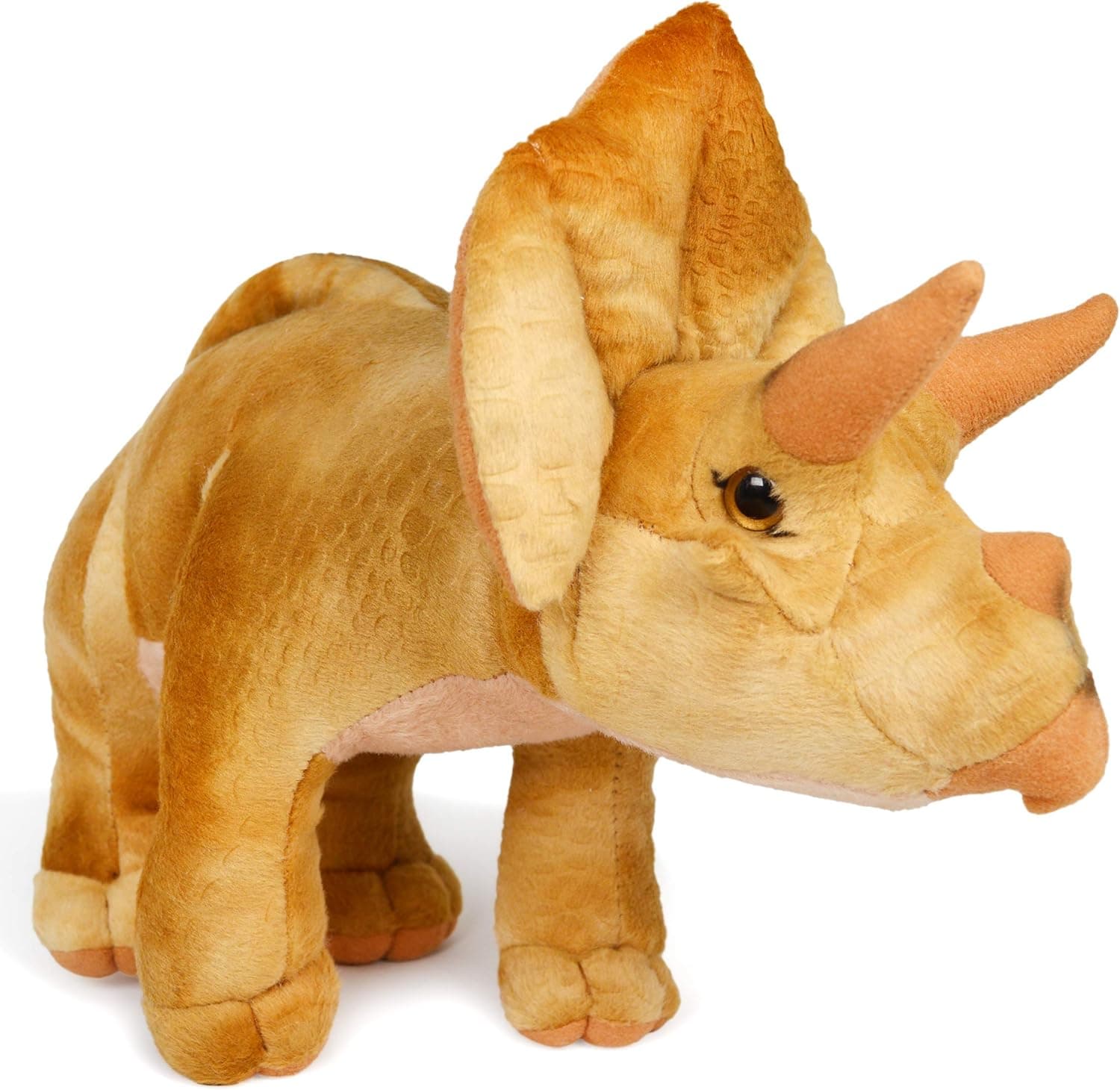 VIAHART Treiger The Triceratops - 13.5 Inch Stuffed Animal Plush Dinosaur - by Tiger Tale Toys