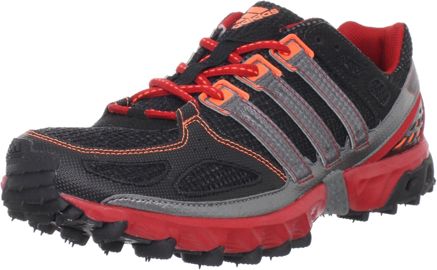 adidas Men's Kanadia 4 TR-M, Black/Neo Iron Metallic/Light Scarlet, 11 D US