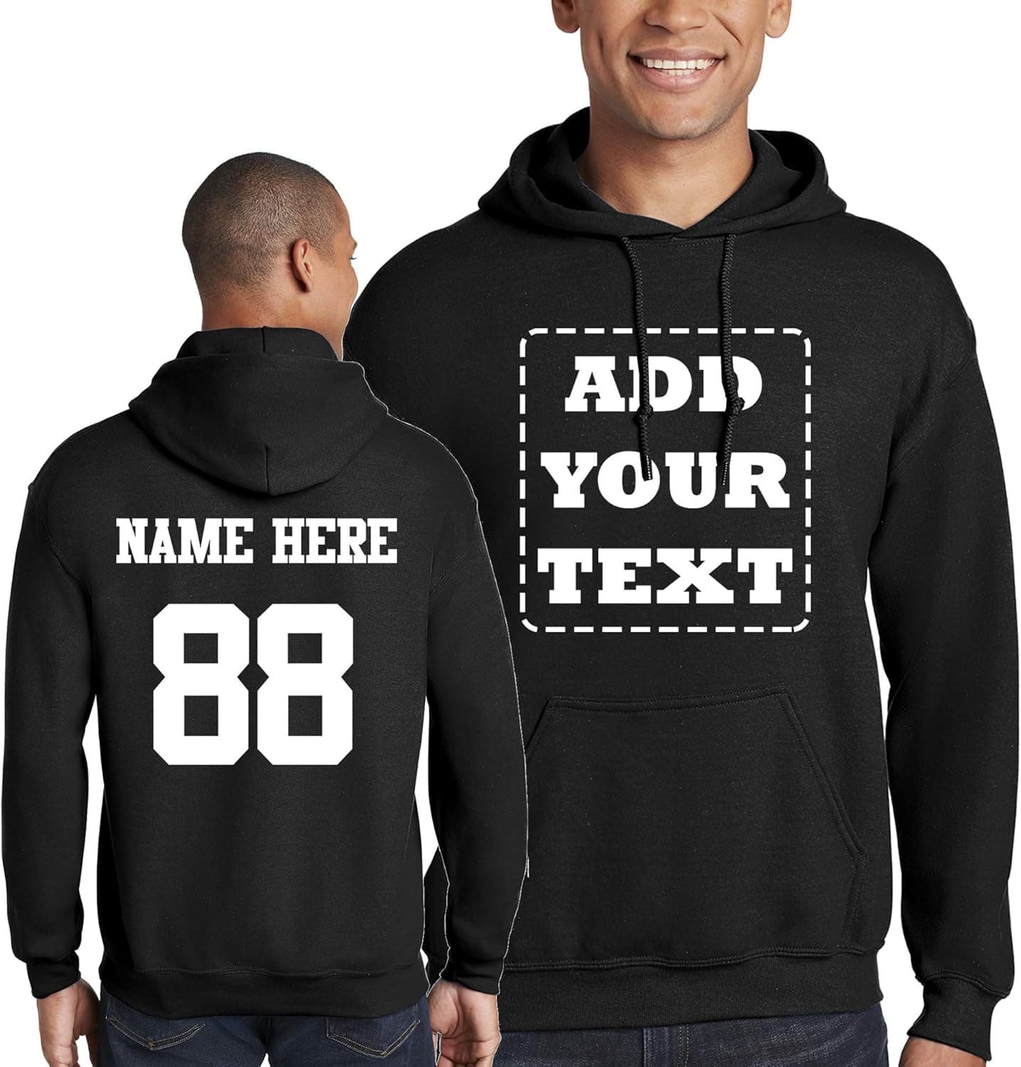 Custom 2 Sided Hoodies, Create Your own Hoodie, Personalized Sweatshirt