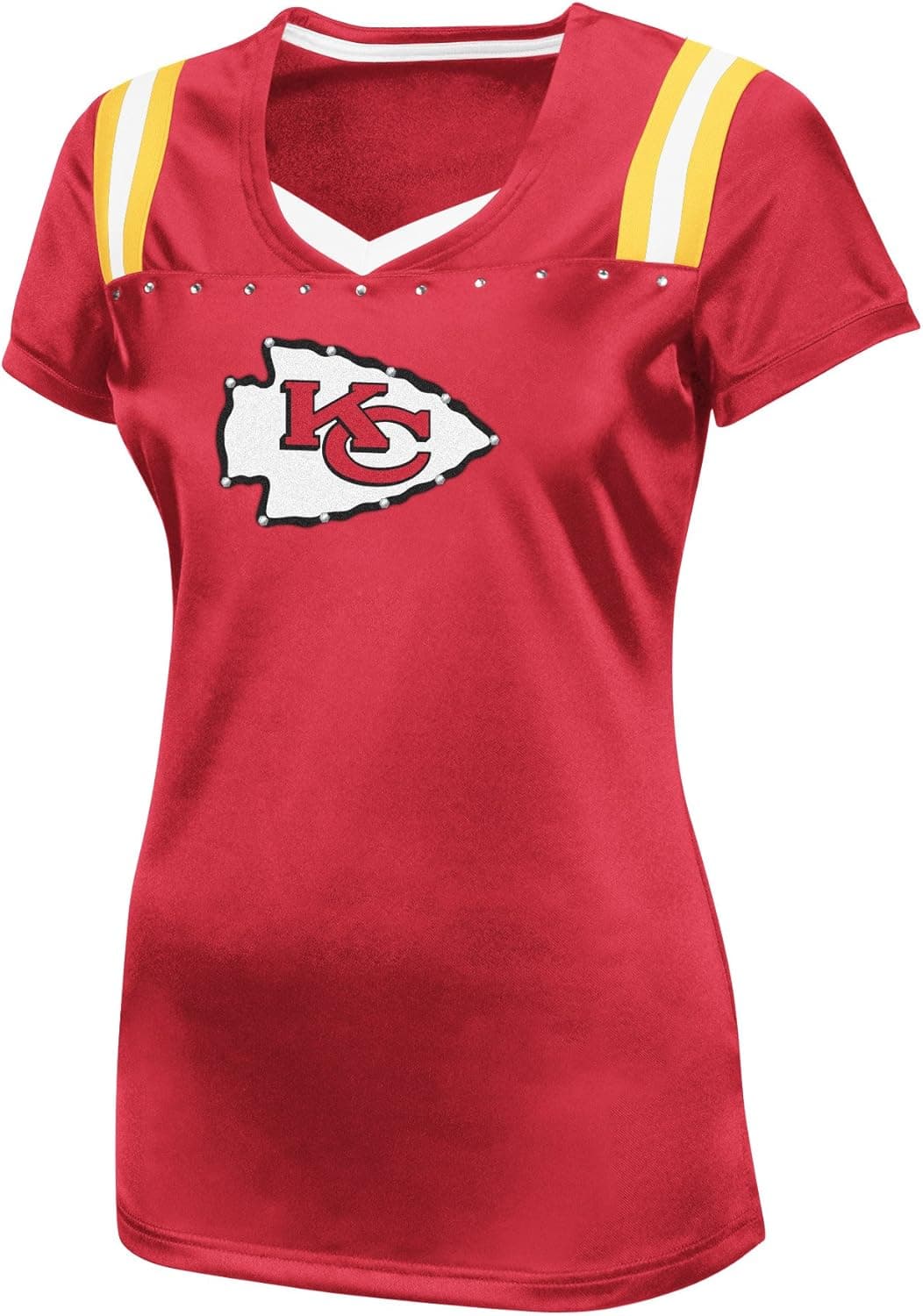 NFL Kansas City Chiefs Draft Me III Short Sleeve V-Neck Synthetic Tee