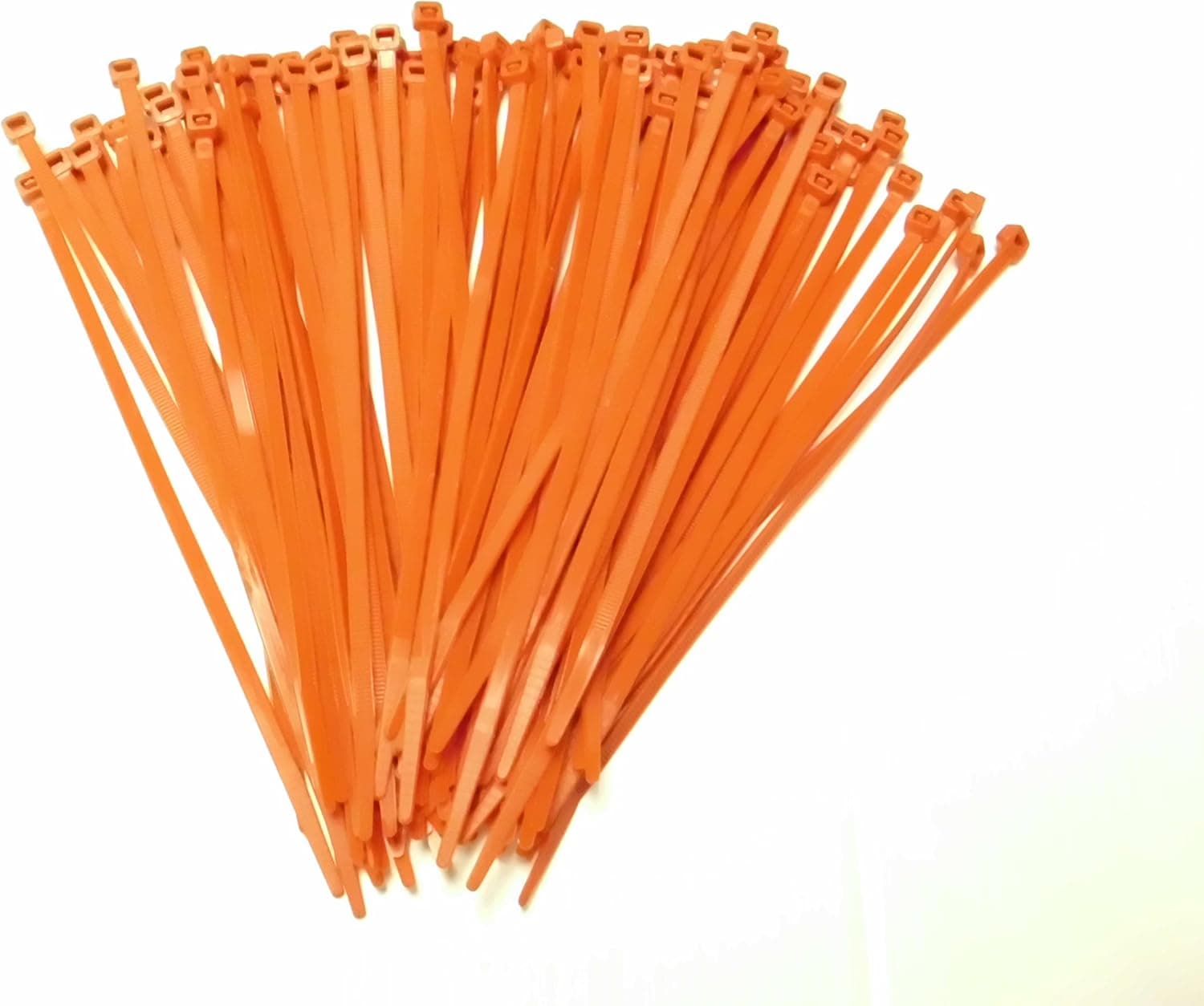 Joy Fish 8" Heavy Duty Nylon Cable Ties, 50 lb Test, 1000 PC, Red