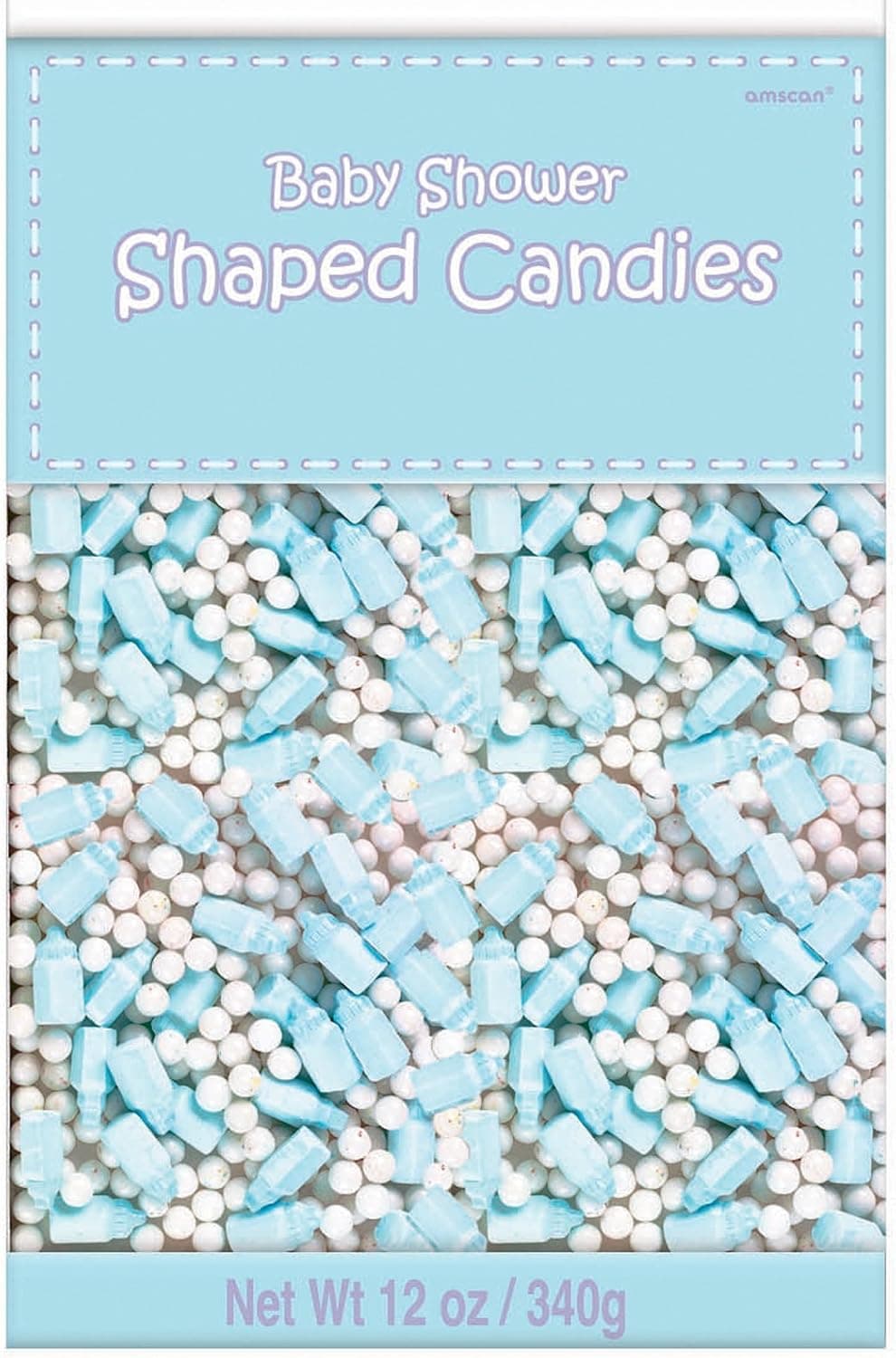 Blue Baby Bottle Shaped Candy, 12oz
