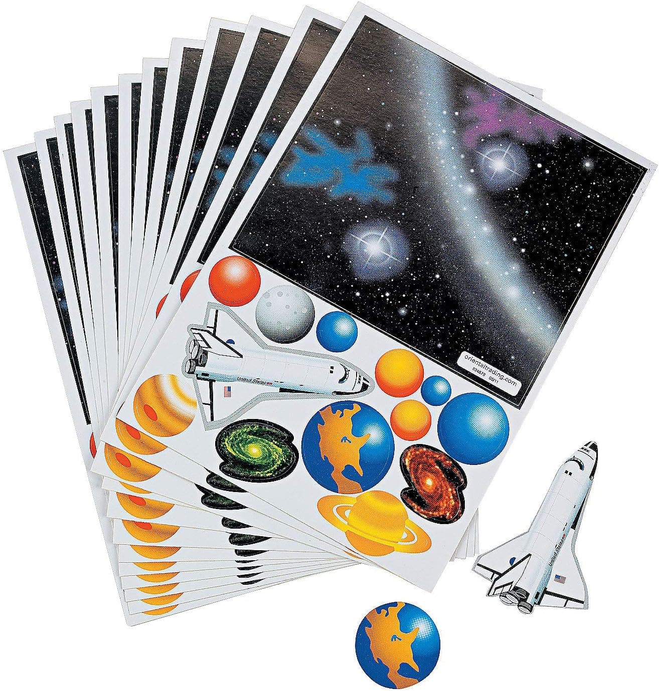Fun Express Make Your Own Solar System Sticker(12Pc) - 12 Pieces - Educational and Learning Activities for Kids