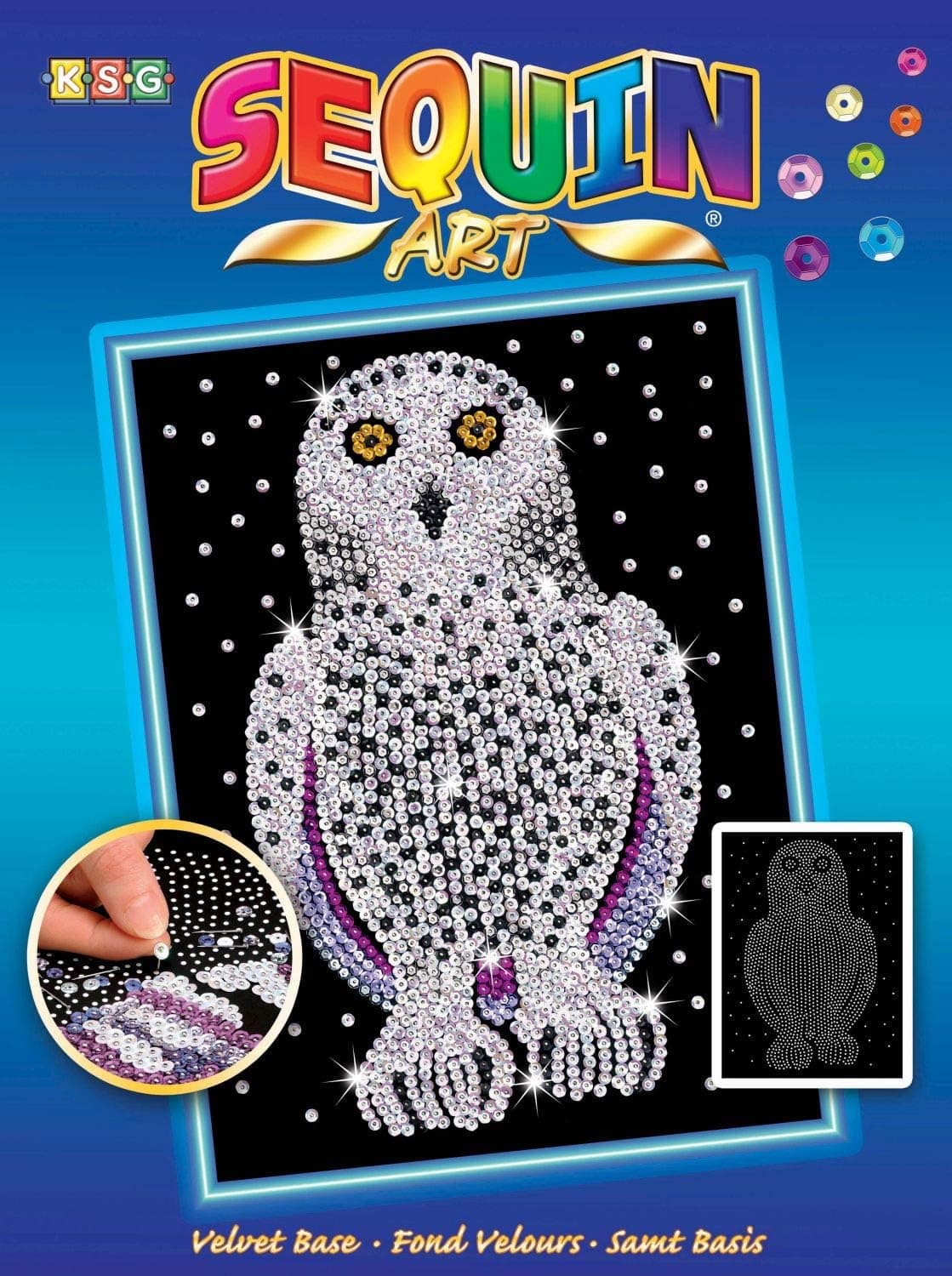 Sequin Art Blue Snowy Owl Arts and Crafts Kits