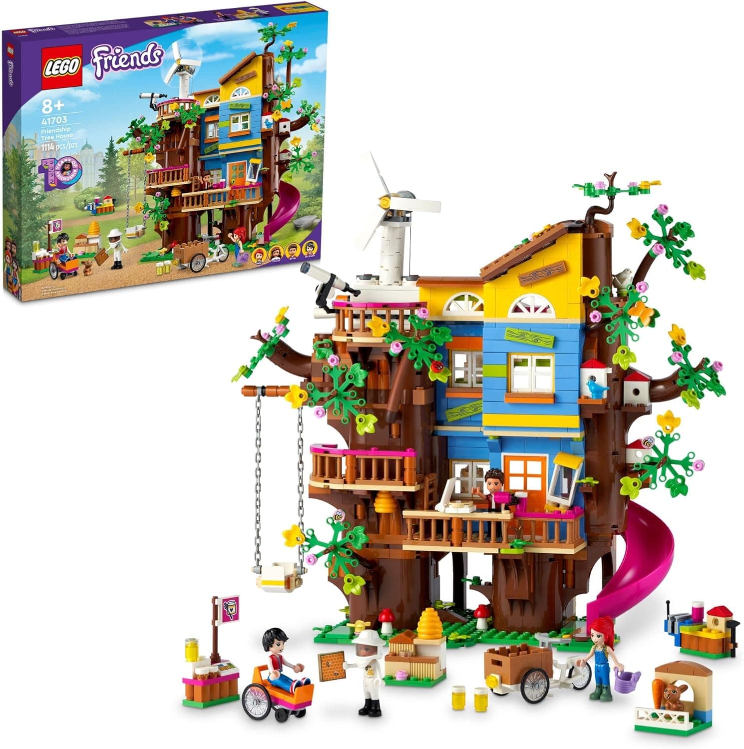 LEGO Friends Friendship Tree House 41703 Building Toy Set for Kids, Girls, and Boys Ages 8+ (1114 Pieces)