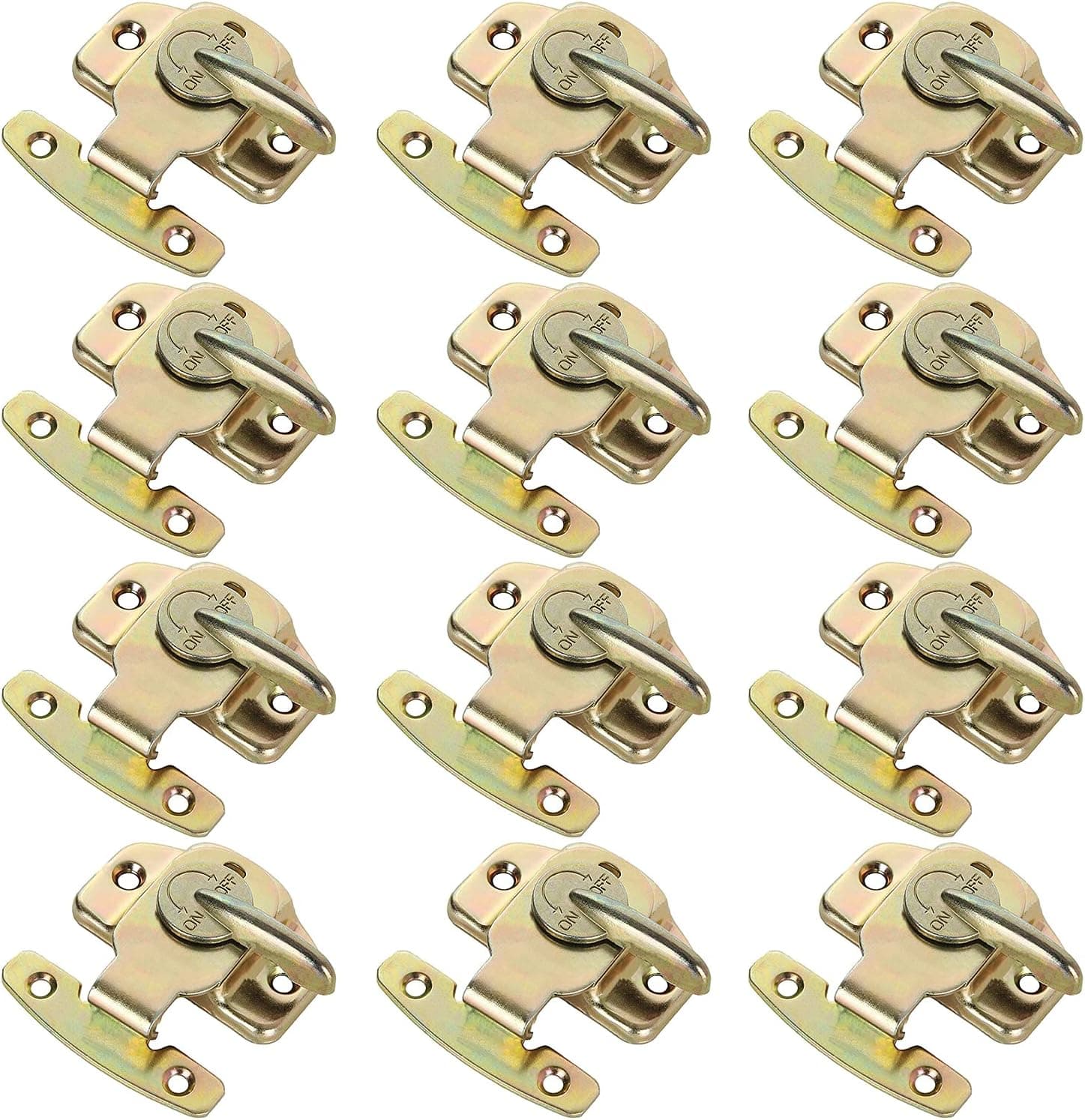 12 Pack Table Locks, HommyPrefer Metal Dining Training Table Buckles Connectors, Cabinet Buckle Hardware Accessories for Door, Dining Table, Drawer, Cabinet
