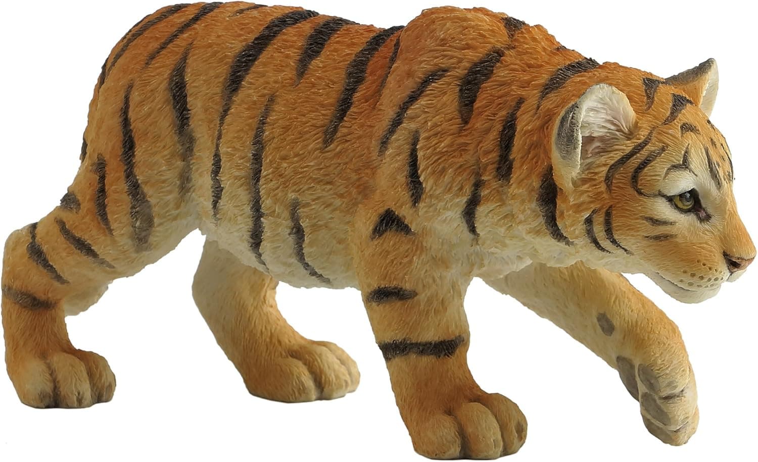 US 7.75 Inch Stalking Tiger Cub Decorative Figurine, Orange and Black