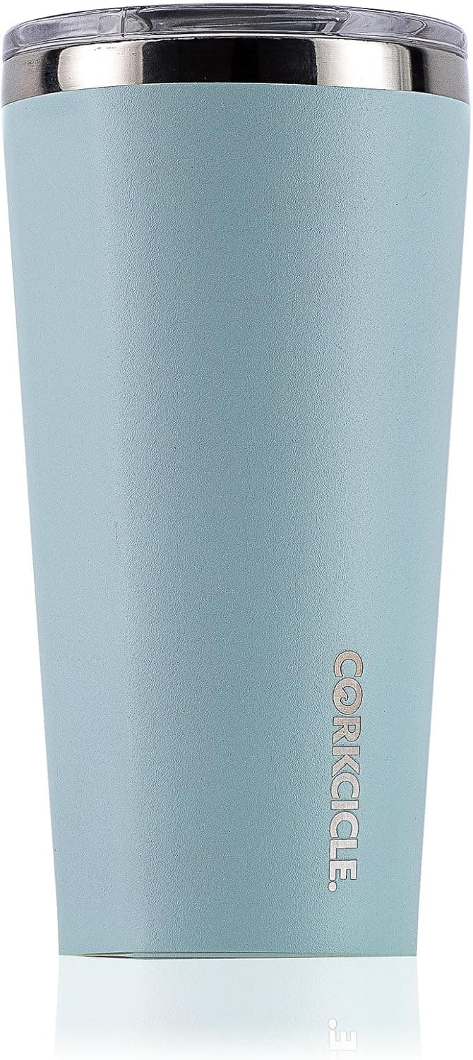 Corkcicle Tumbler - Waterman Collection - Triple Insulated Stainless Steel Travel Mug, Waterman Seafoam, 16 oz